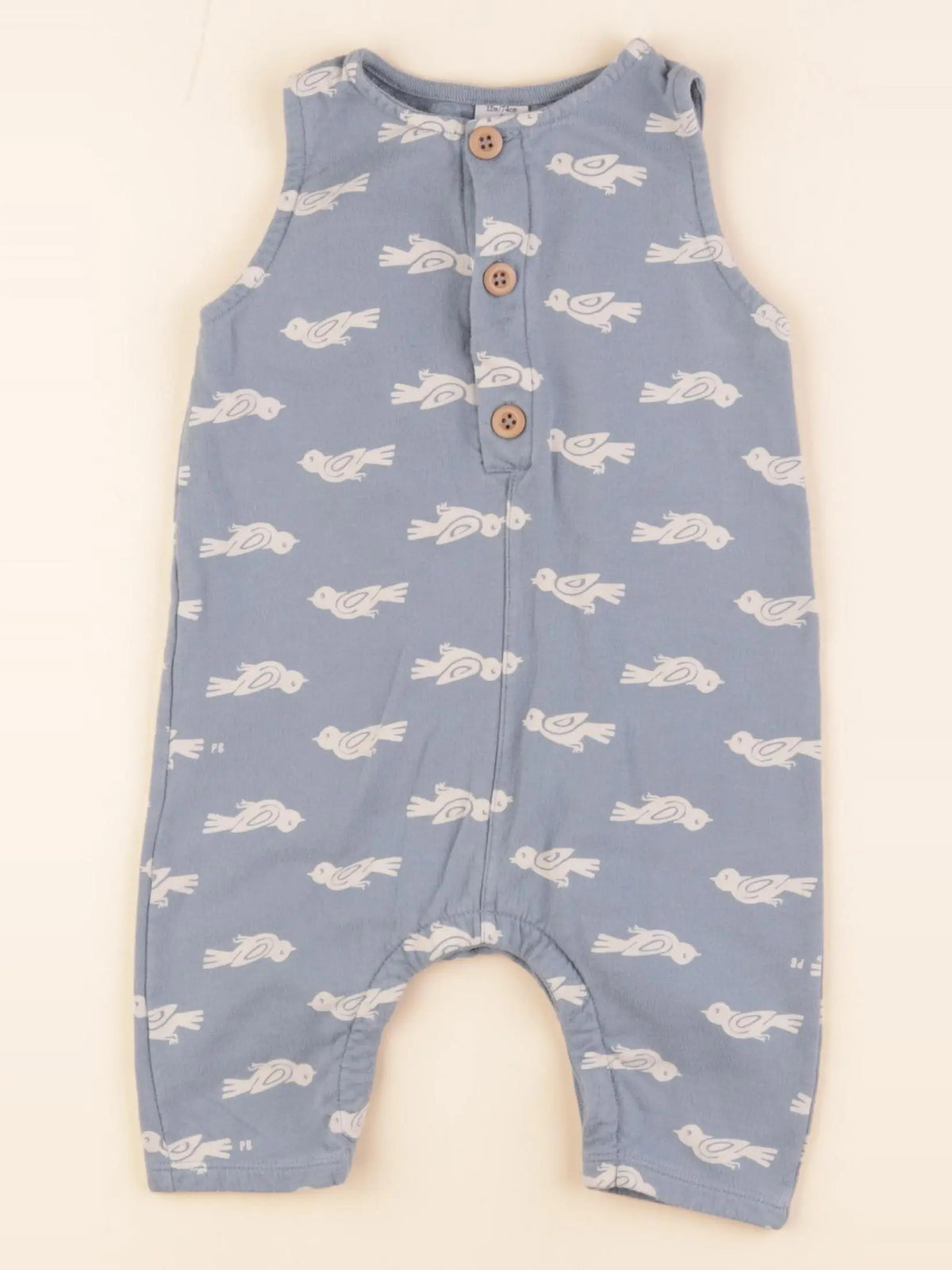 Petit Bateau - combinaison bleu - 12 mois