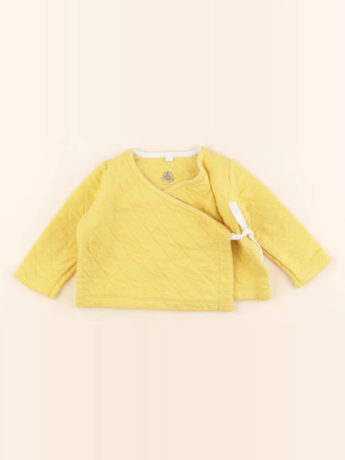 Petit Bateau - gilet jaune - 6 mois