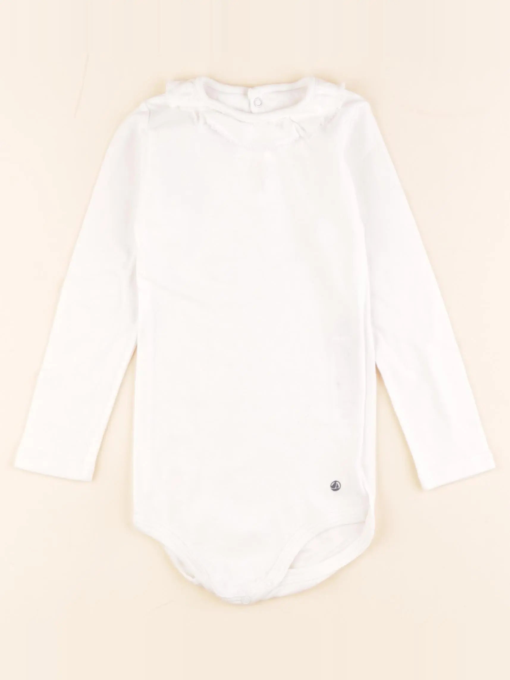 Petit Bateau - body à col blanc - 36 mois