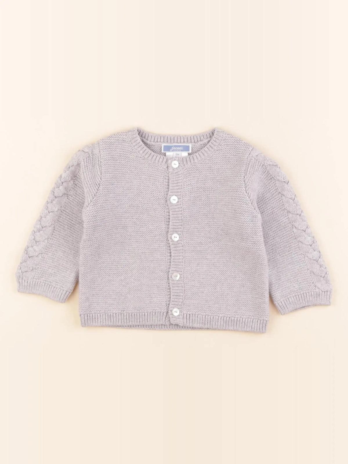 Jacadi - gilet gris - 6 mois