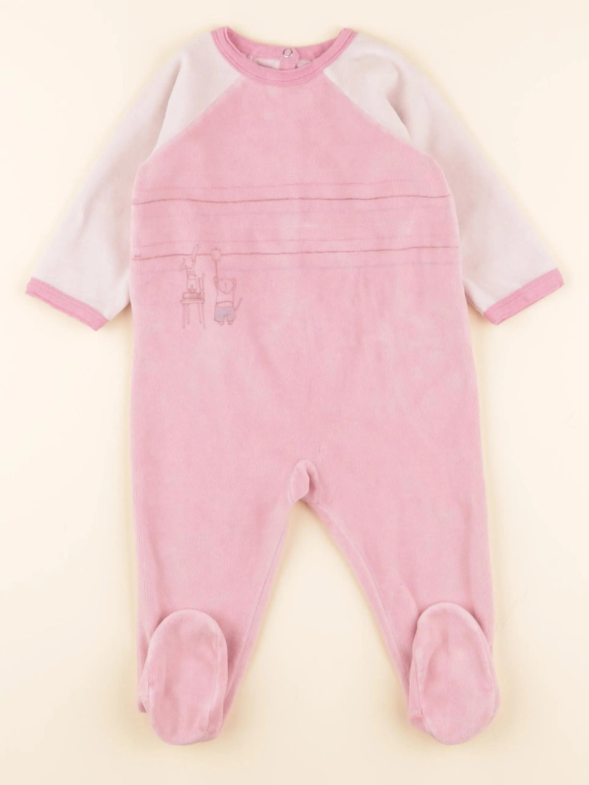 Pyjama velours rose