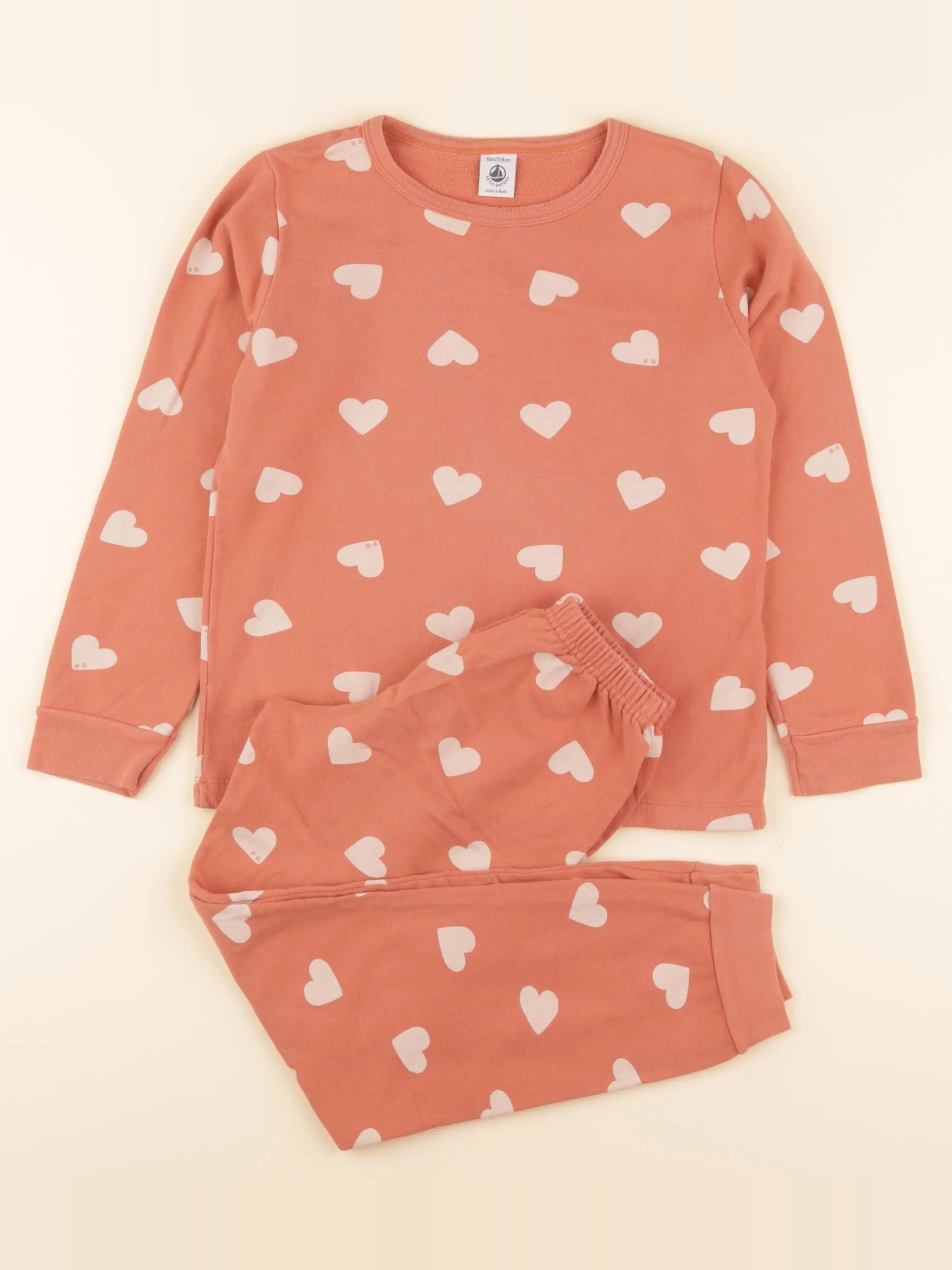 Pyjama coton orange
