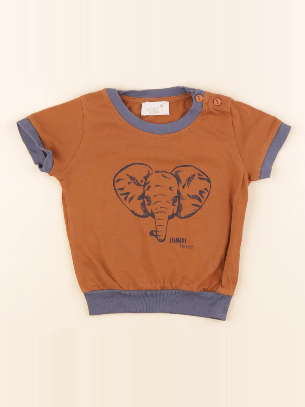 Apaches Collections - tee-shirt marron - 12 mois