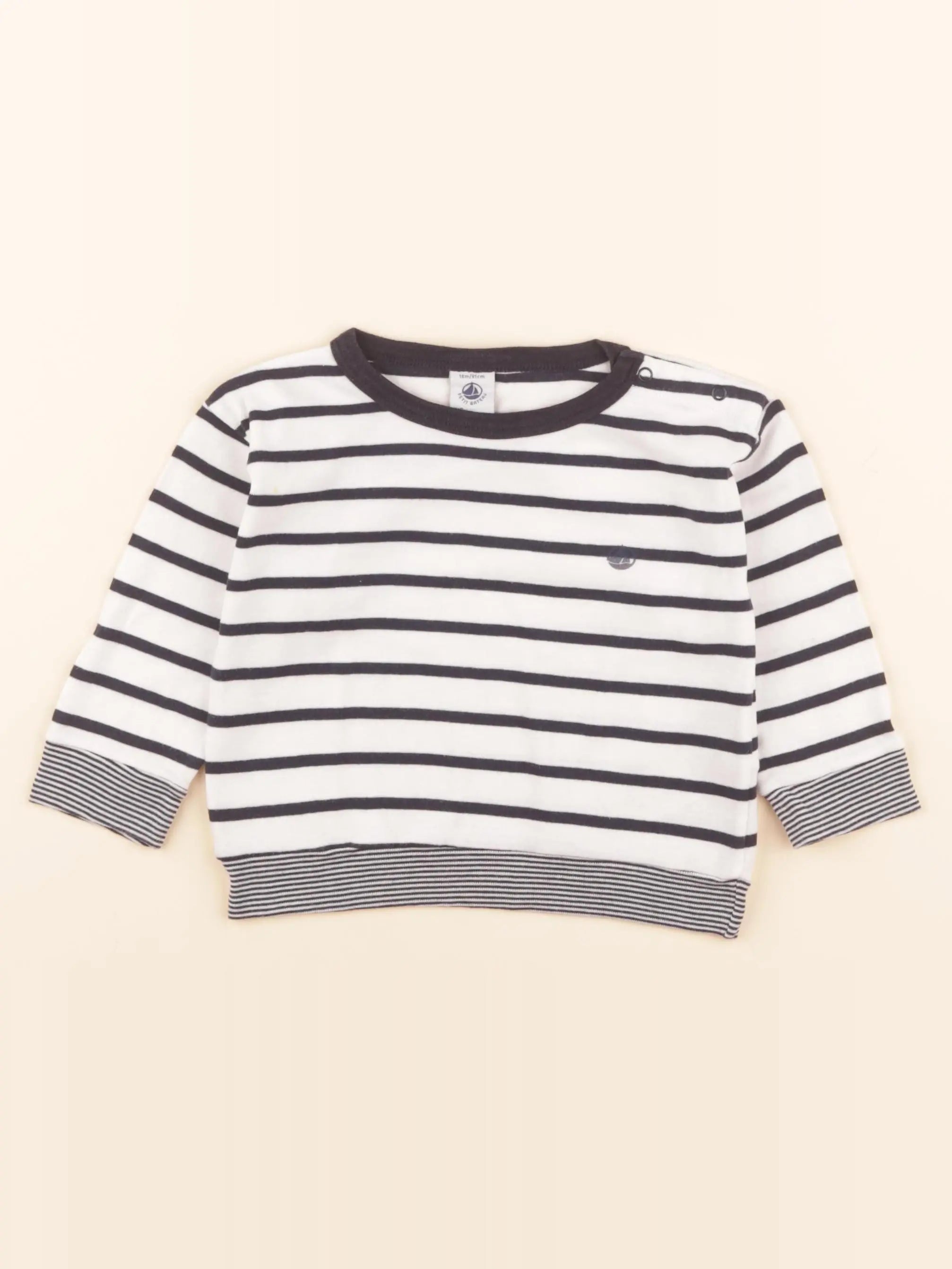 Tee-shirt blanc, bleu