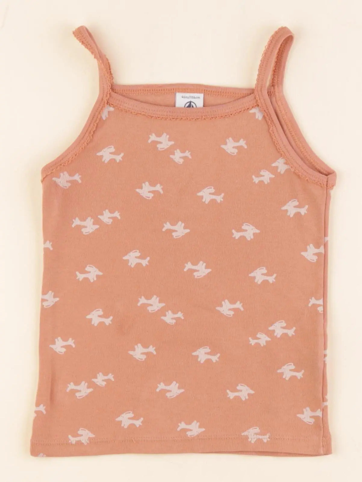 Petit Bateau - maillot de corps orange - 4 ans