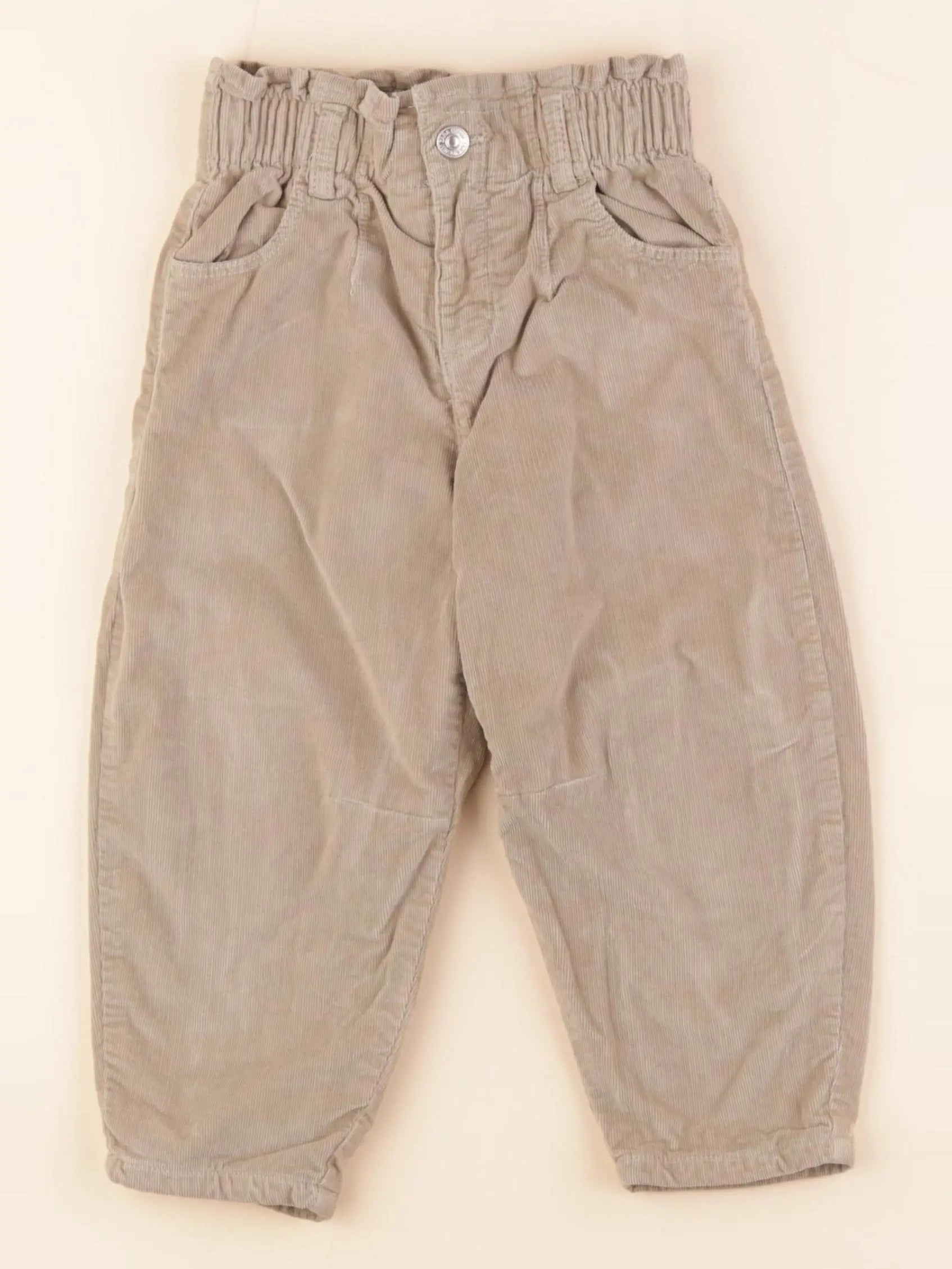 Zara - pantalon doublé vert - 4 ans