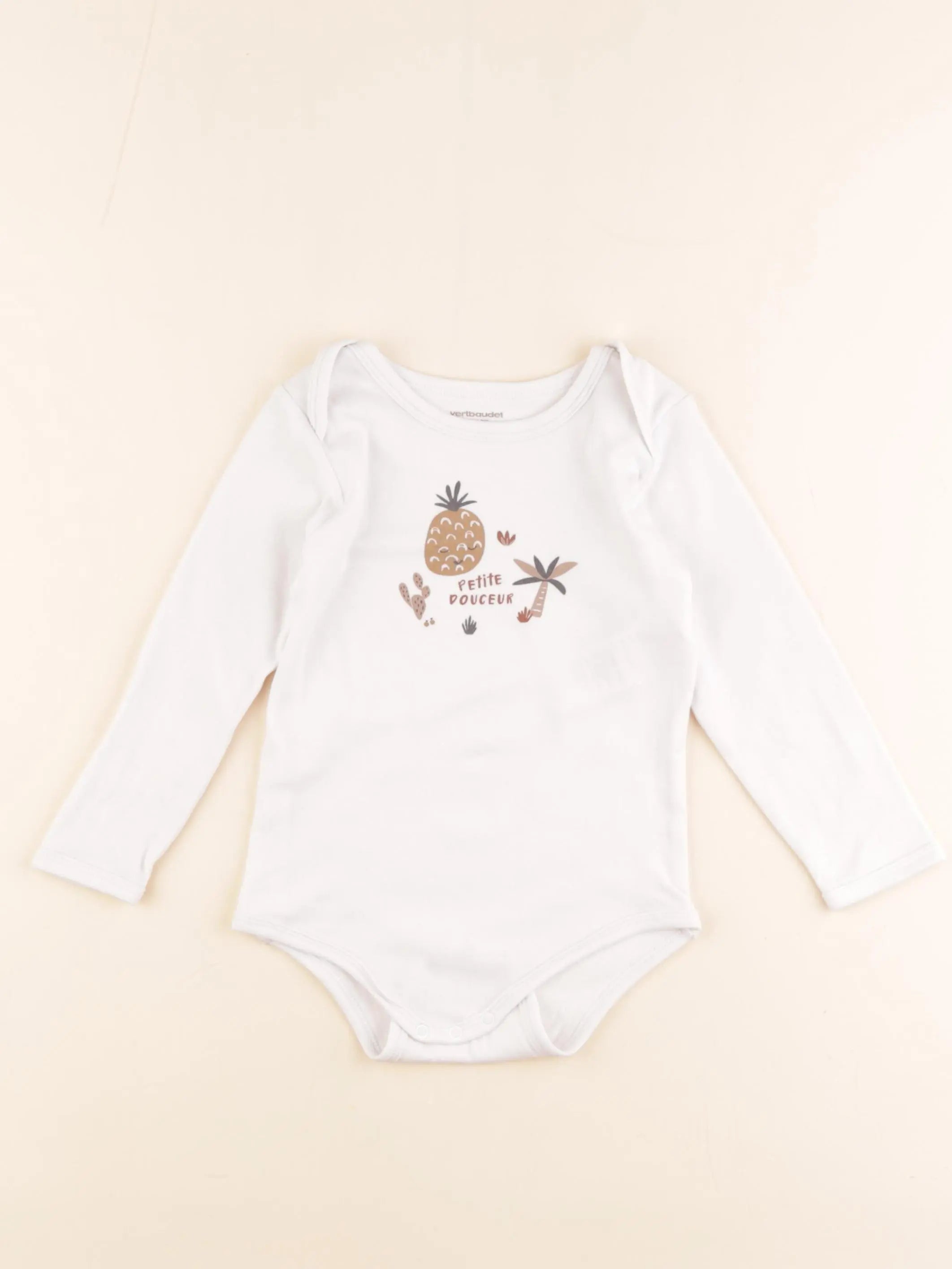 Vertbaudet - body blanc - 3 ans