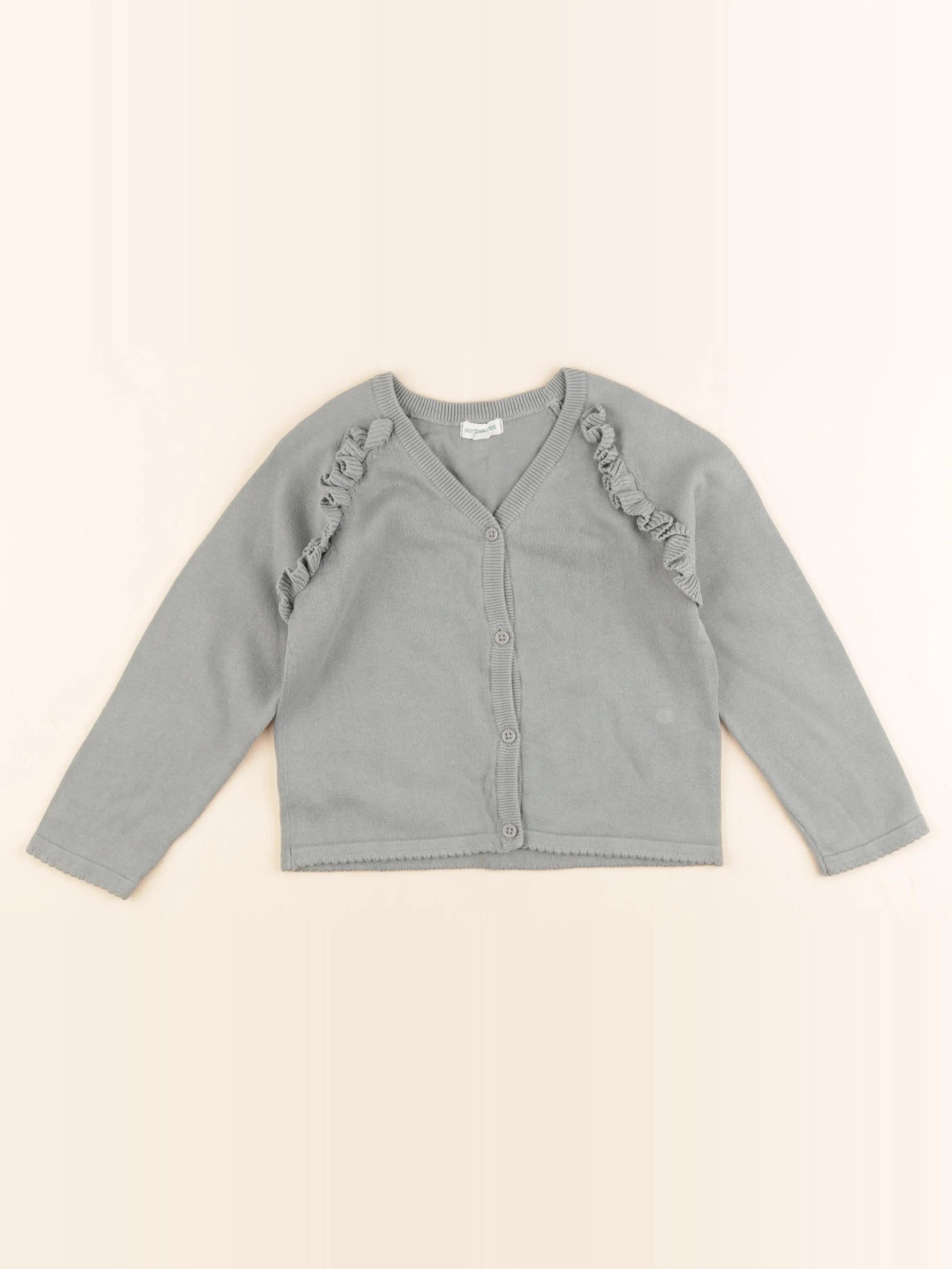 Vertbaudet - gilet vert - 6 ans