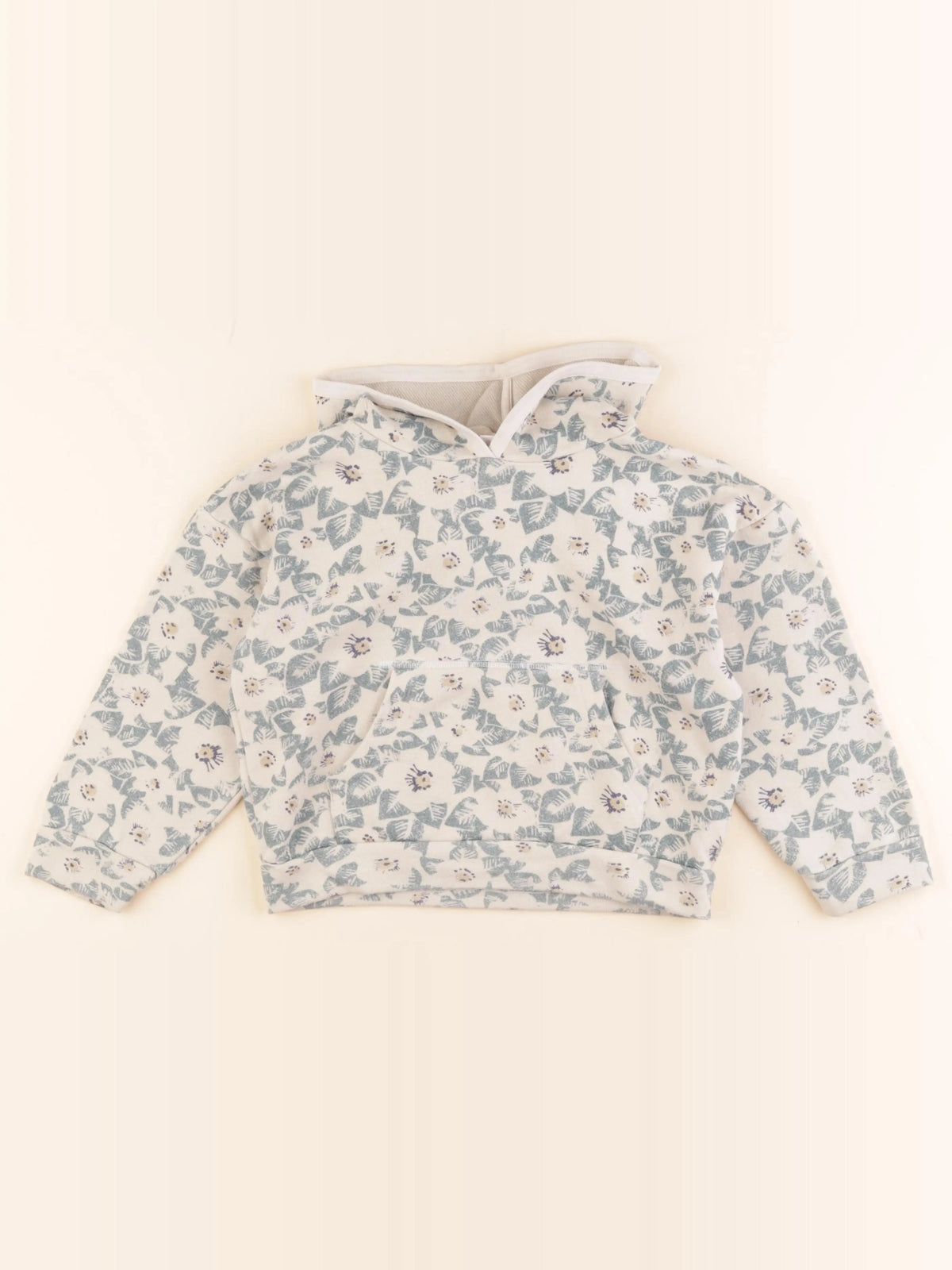 Petit Bateau - sweat bleu, beige - 6 ans