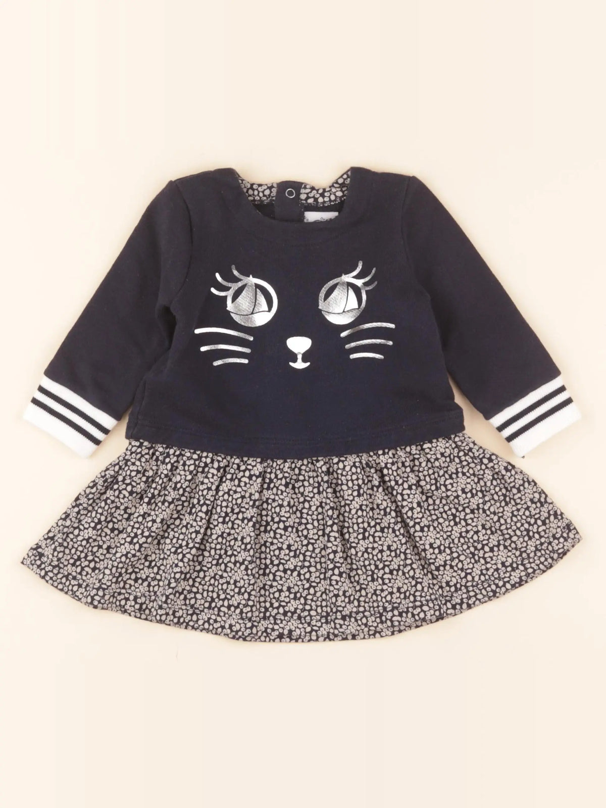 Robe bleu, argent