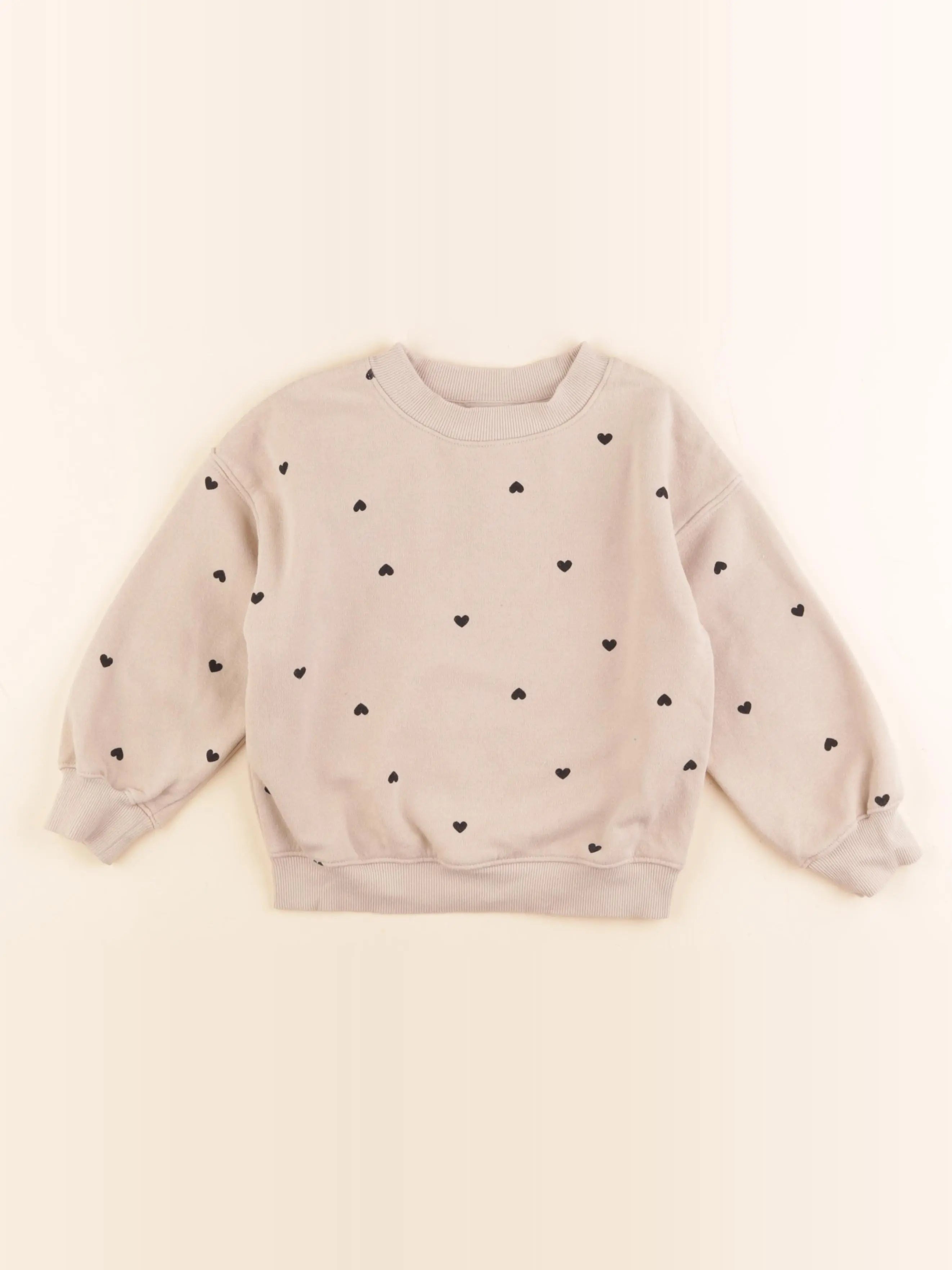 H&M - sweat beige - 2/4 ans