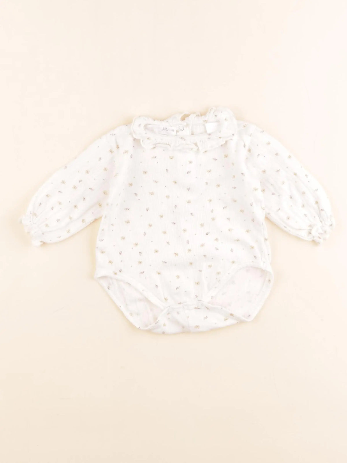 Zara - combinaison beige - 1/3 mois