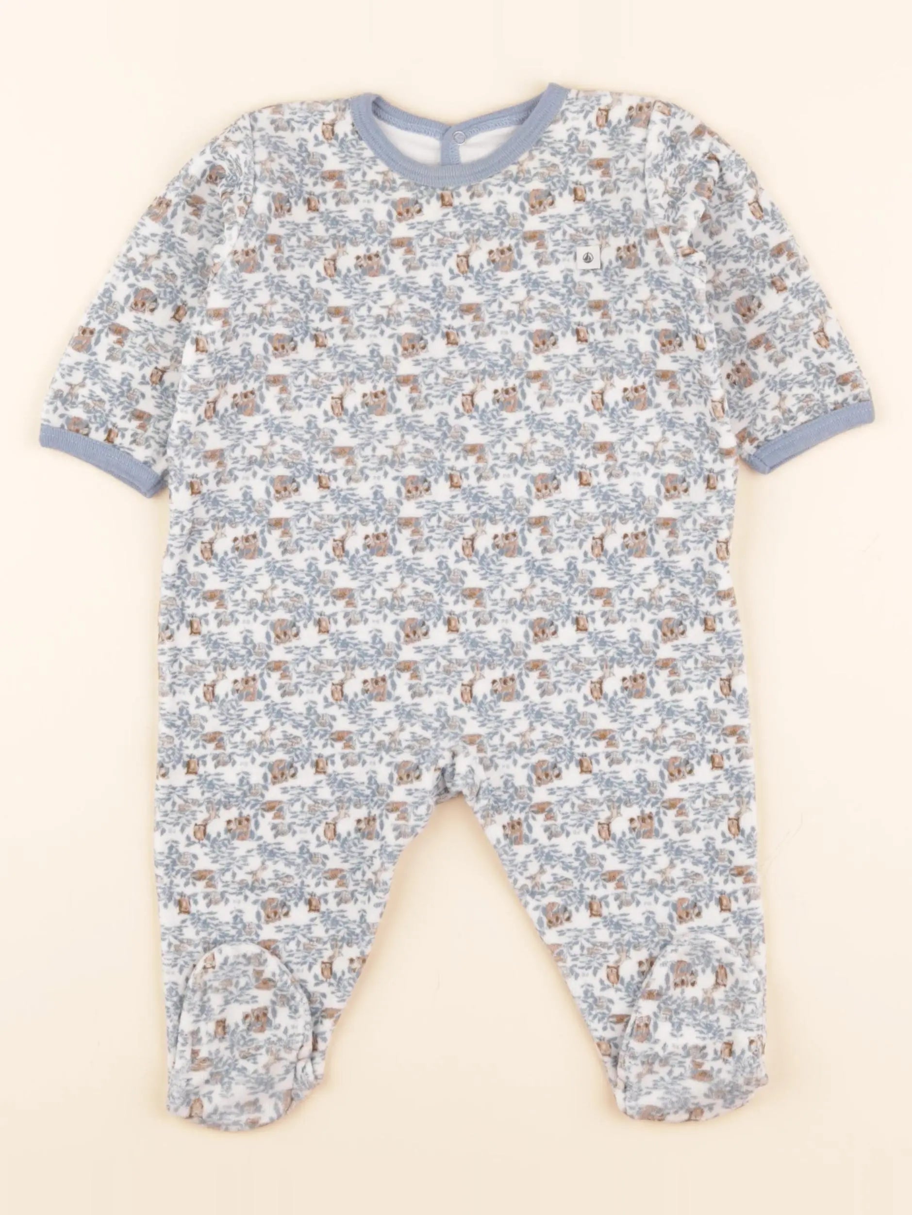 Pyjama velours bleu