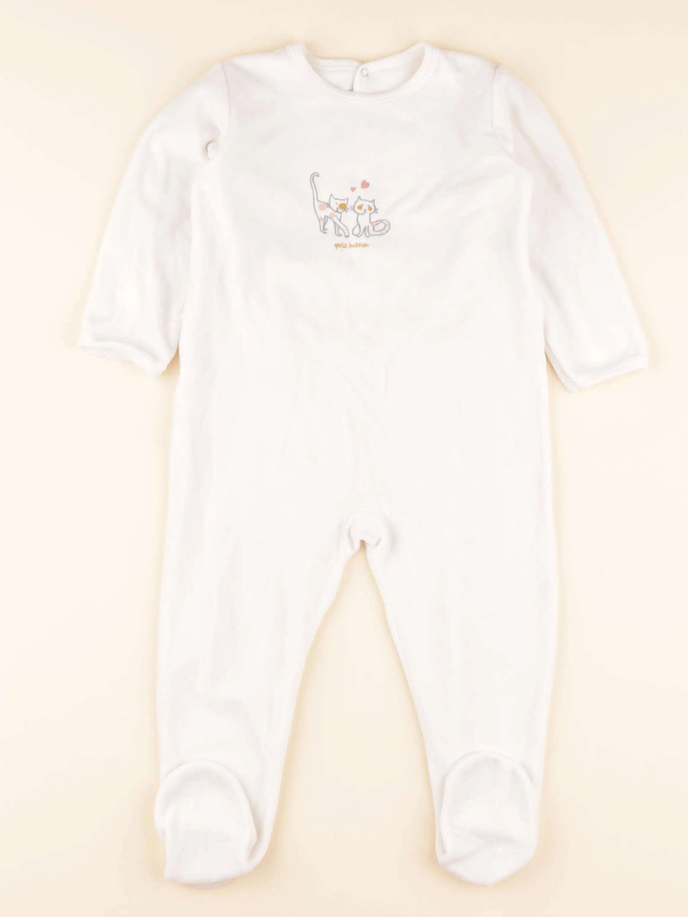 Pyjama velours blanc