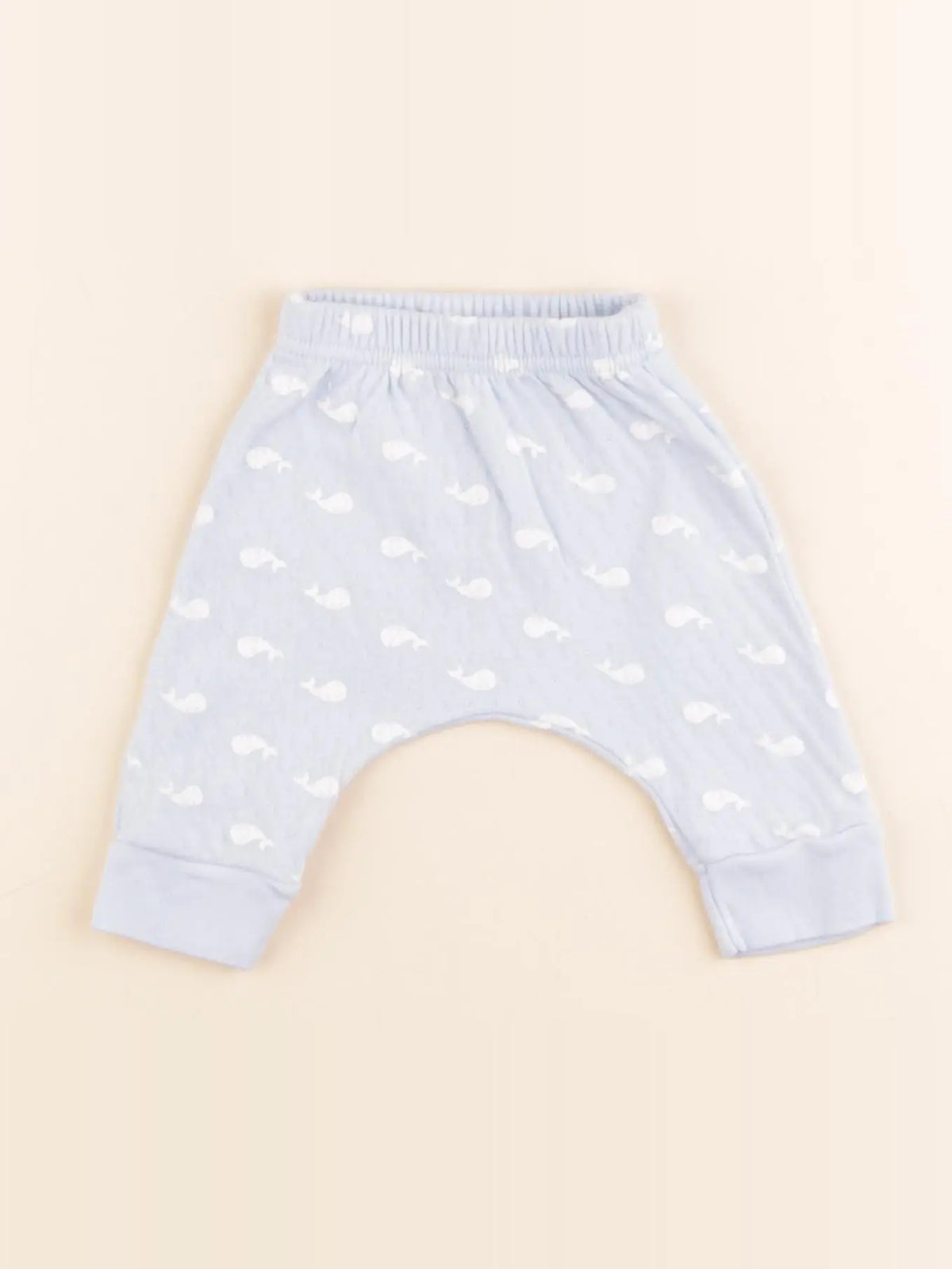 Petit Bateau - sarouel bleu - 0 mois