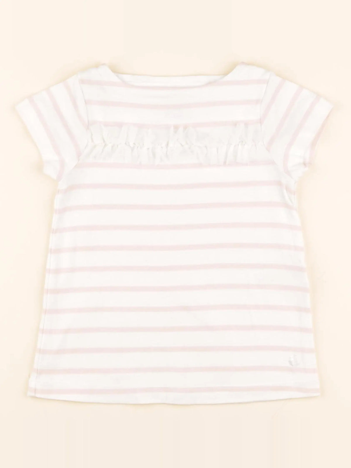 Tee-shirt blanc, rose
