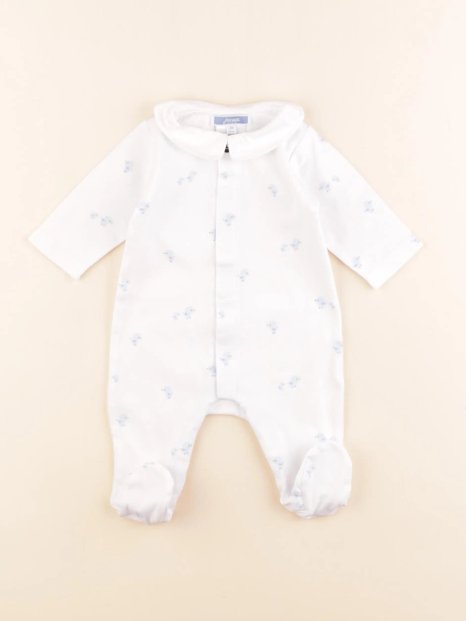 Jacadi - pyjama coton blanc - 3 mois