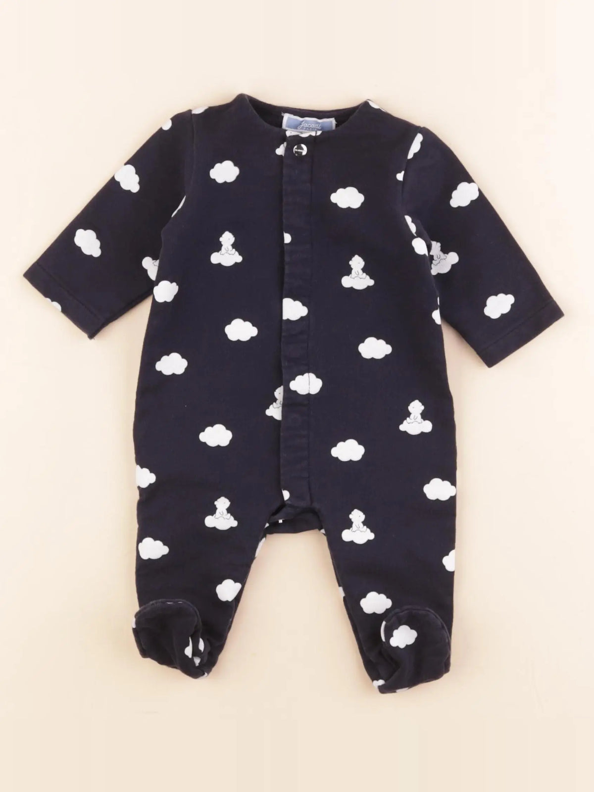 Jacadi - pyjama coton bleu - 3 mois