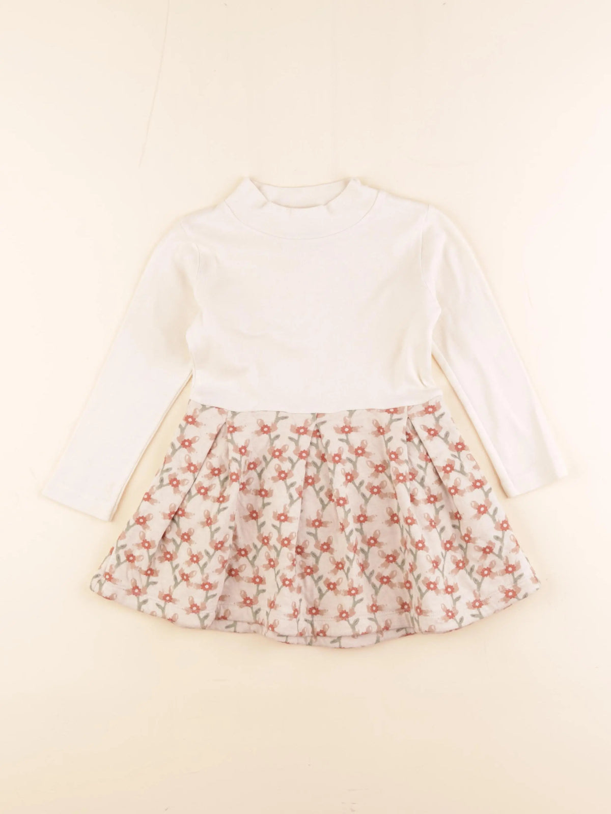 Petit Bateau - robe beige - 3 ans