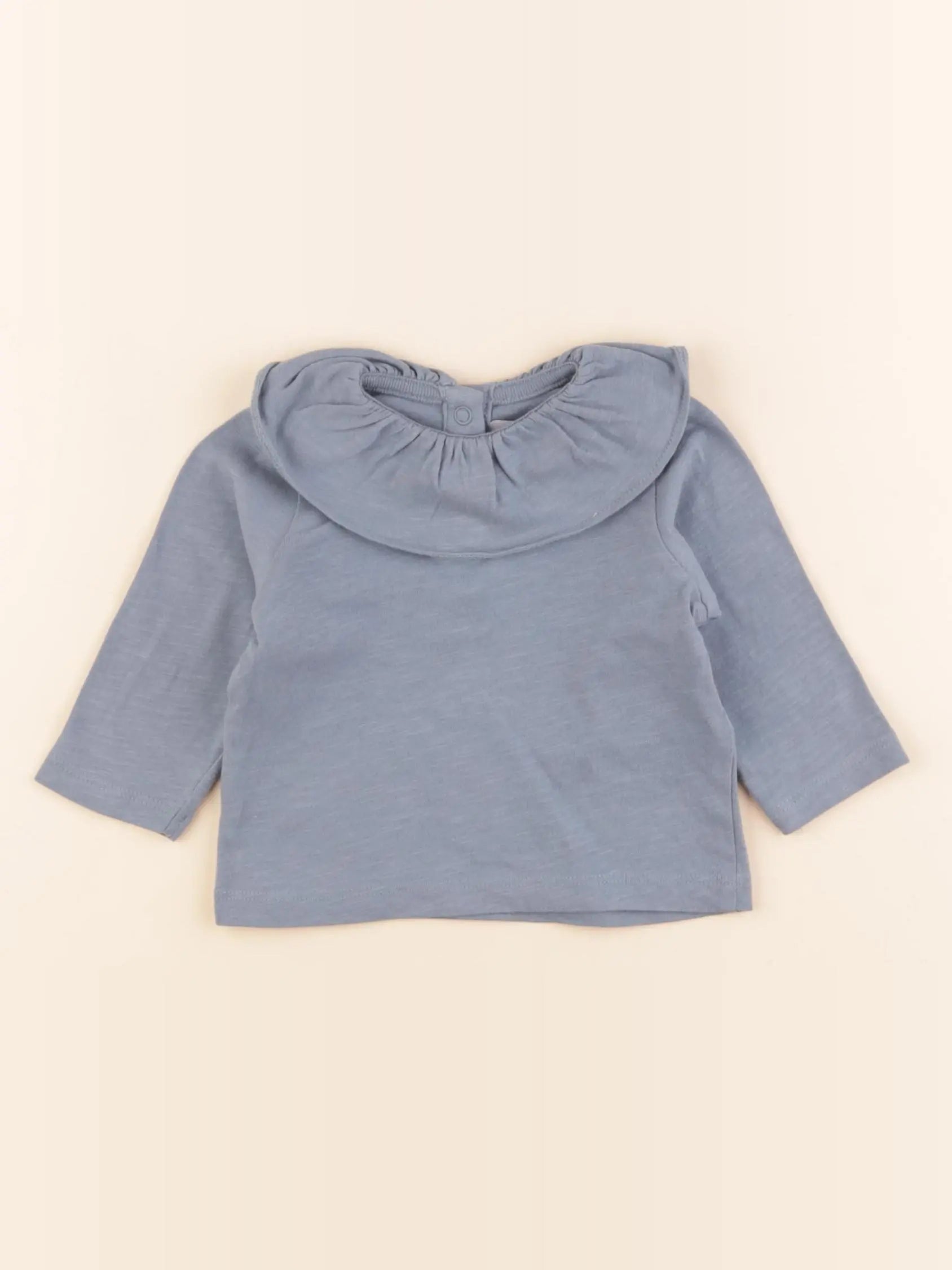Petit Bateau - tee-shirt bleu - 3 mois