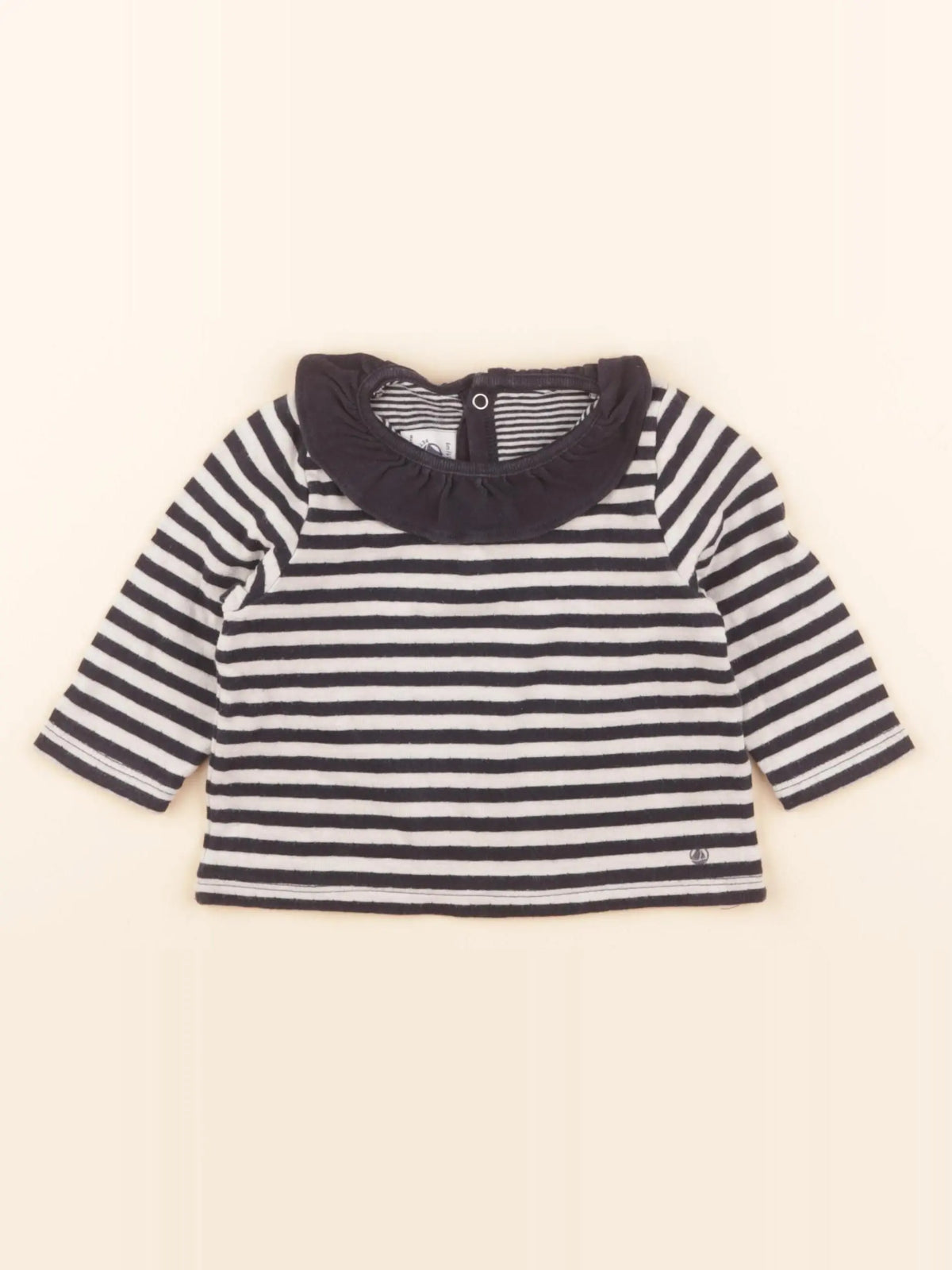 Tee-shirt blanc, bleu