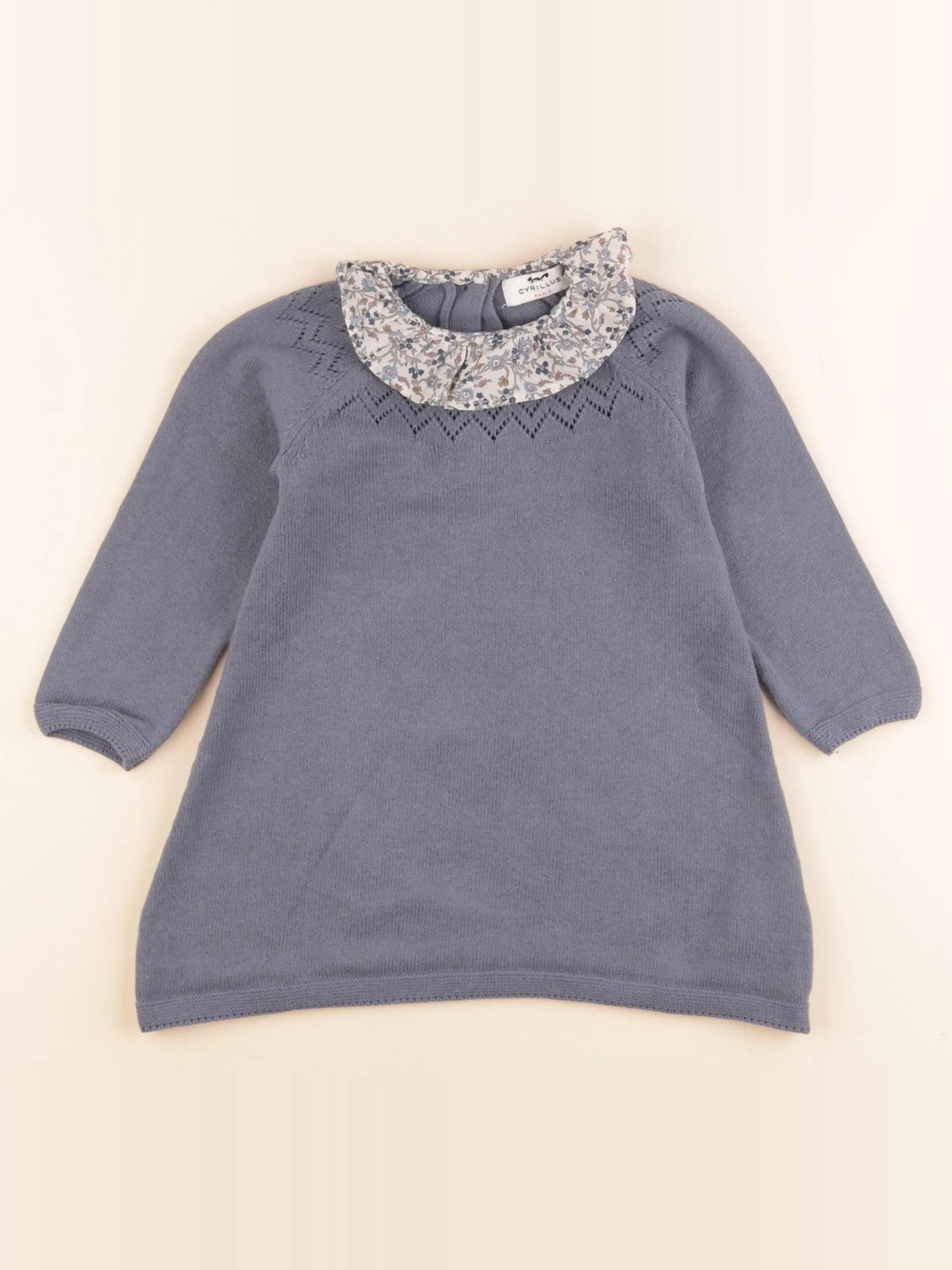 Cyrillus - robe bleu - 24 mois