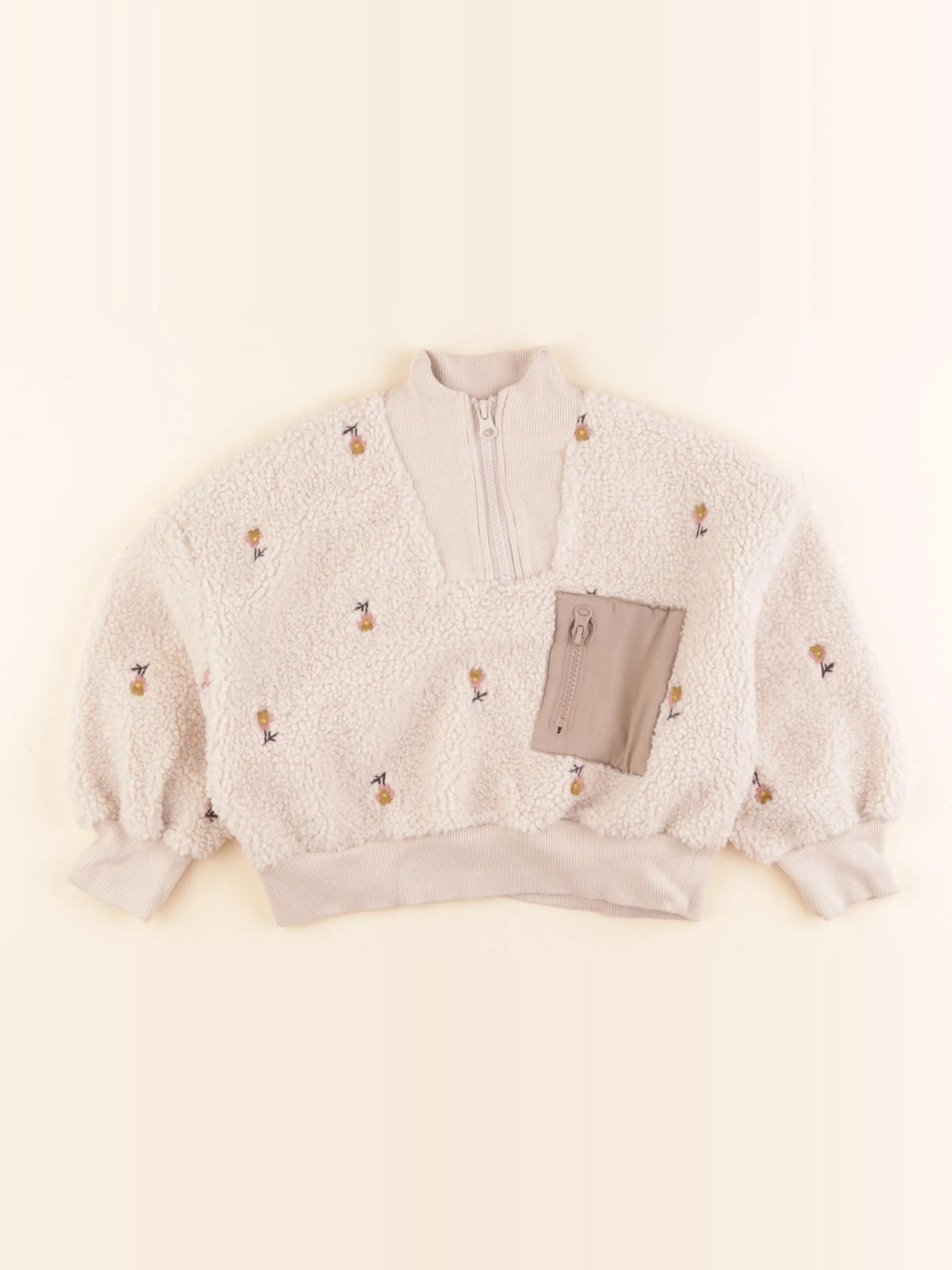 Monoprix - polaire beige - 4 ans