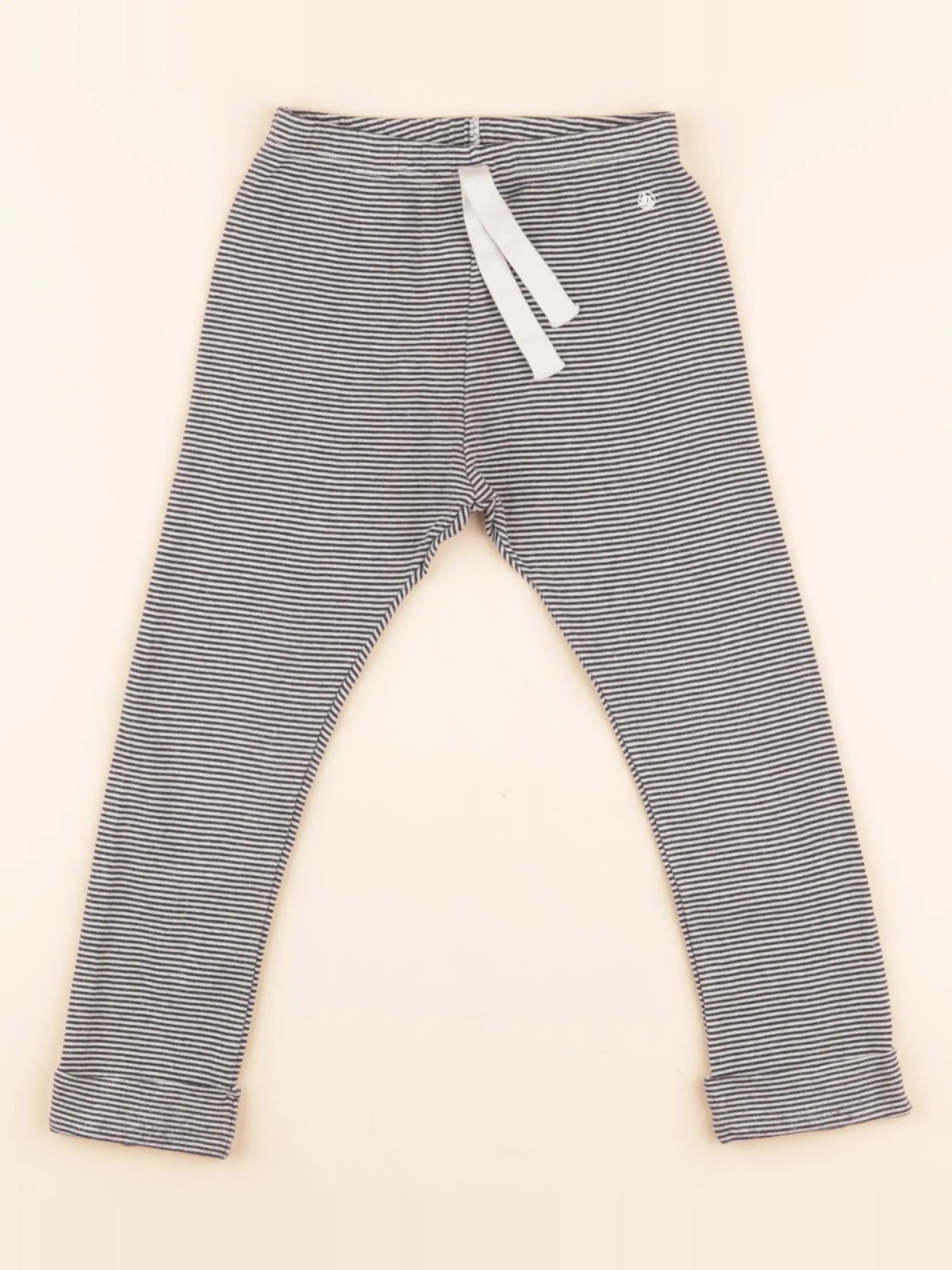Legging bleu, blanc