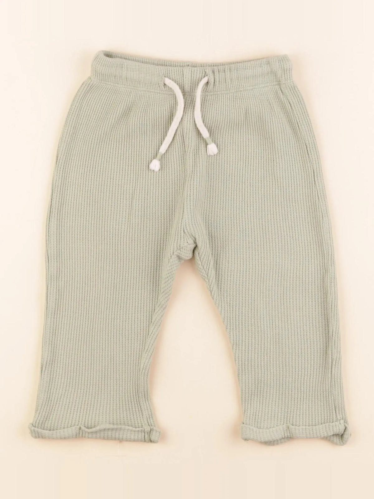 H&M - pantalon vert - 12/18 mois