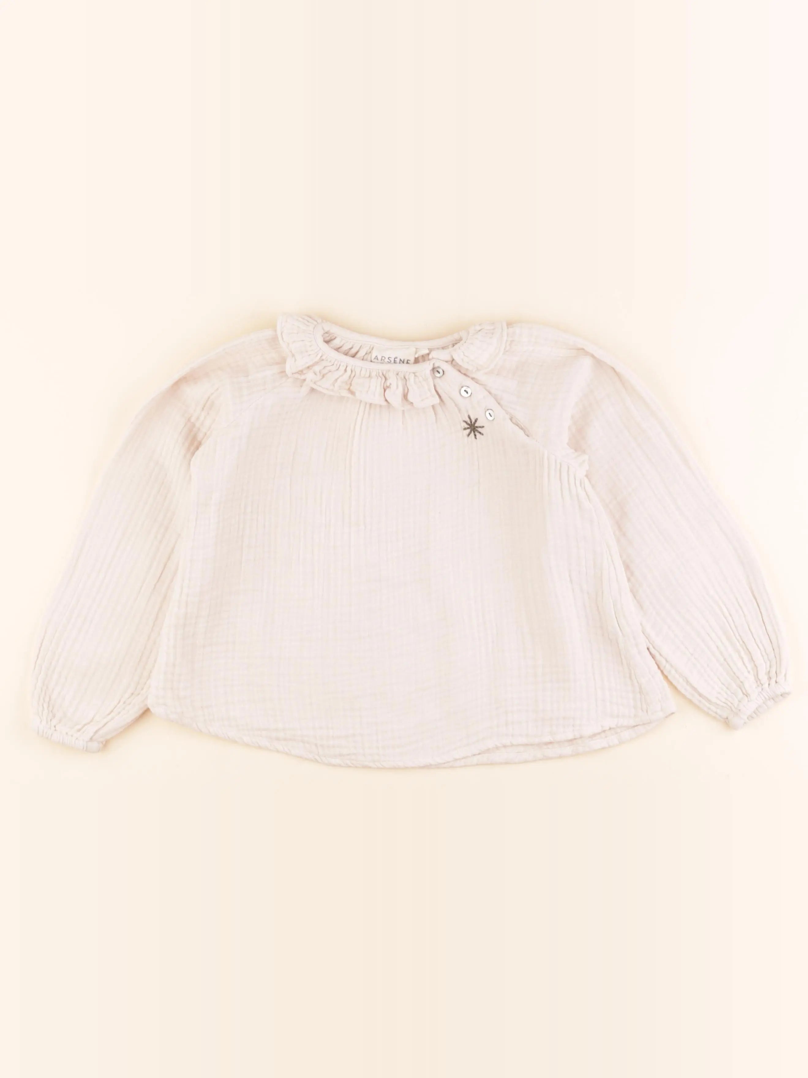 Arsène et les pipelettes - blouse beige - 4 ans