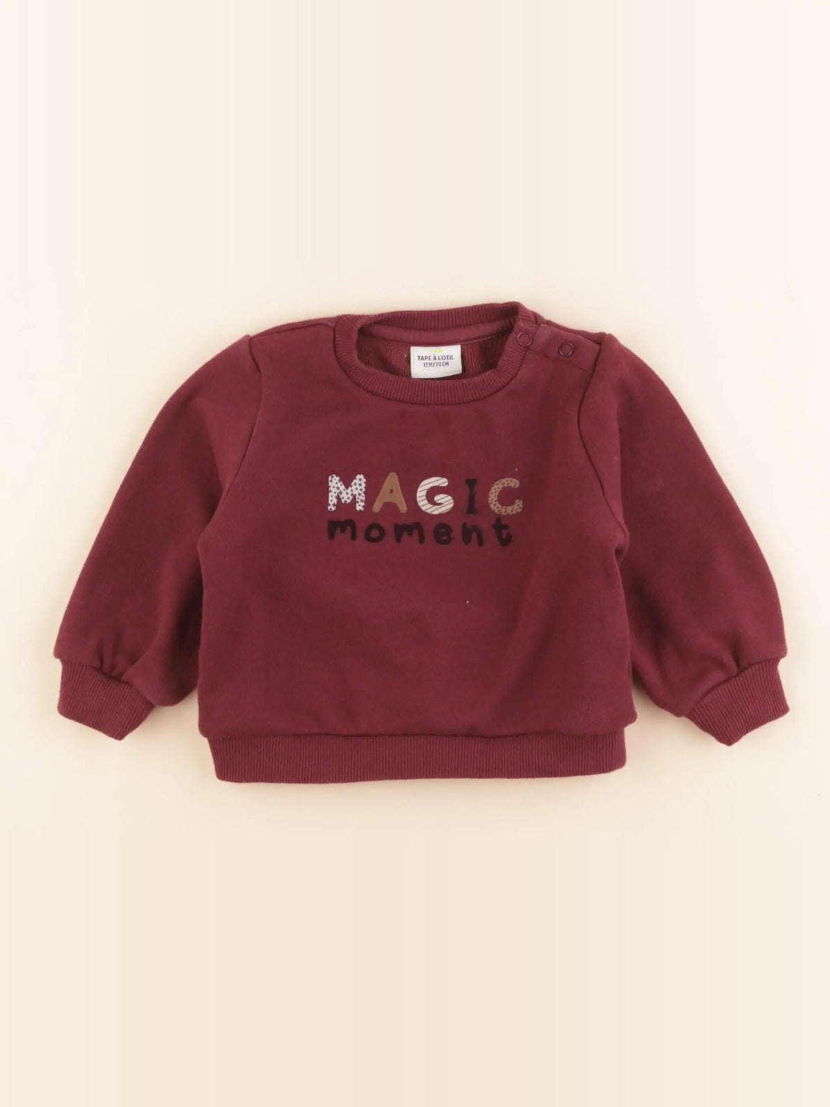 Tape à l'oeil - sweat violet - 12 mois