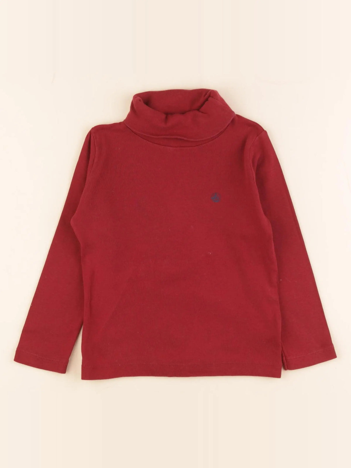 Petit Bateau - sous-pull rouge - 3 ans
