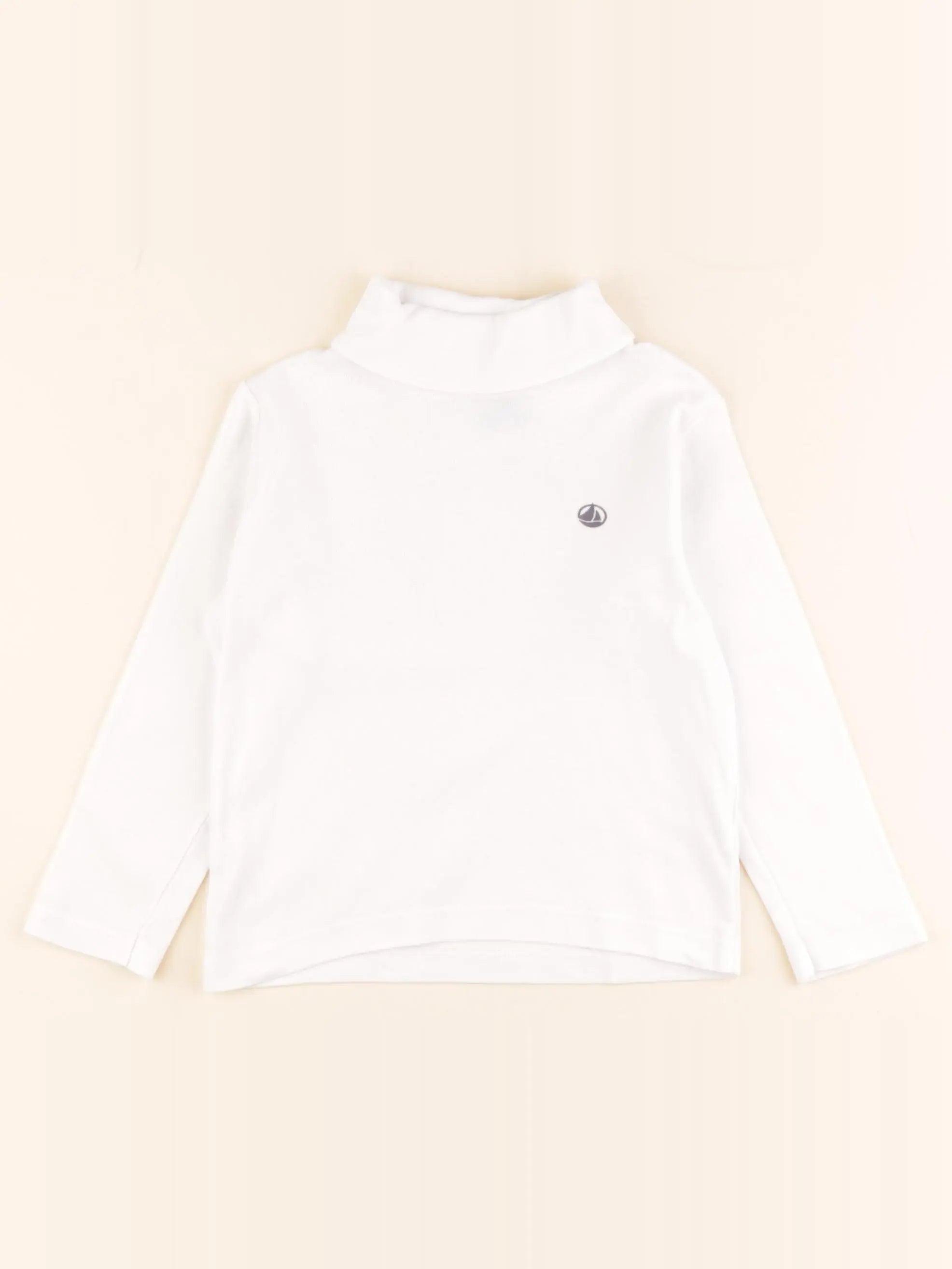 Petit Bateau - sous-pull blanc - 3 ans