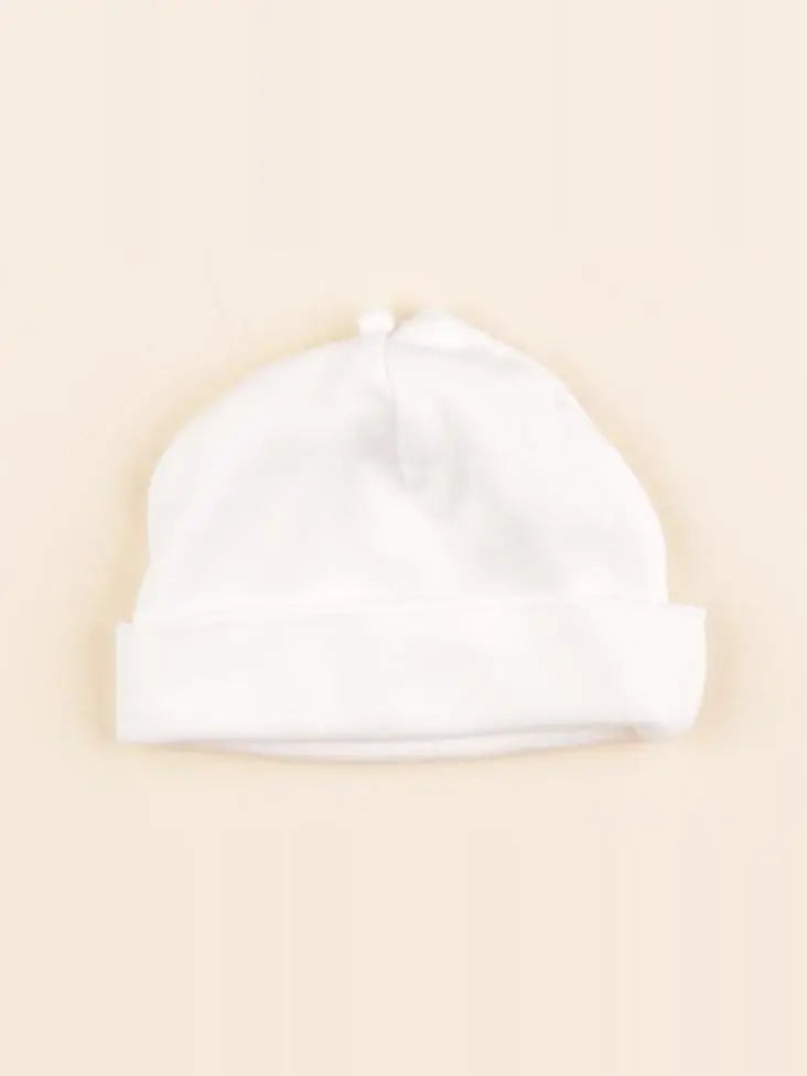 H&M - bonnet de naissance blanc - 0/1 mois