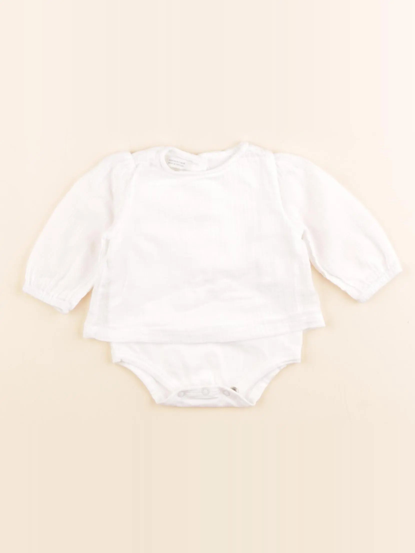 Zara - body blouse blanc - 0/1 mois