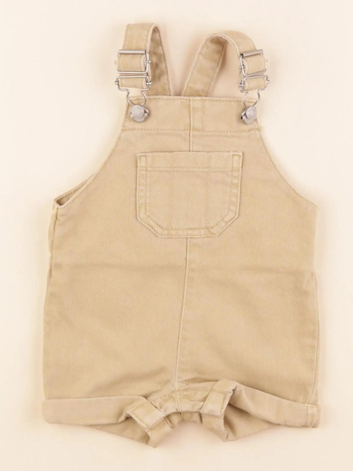 Vertbaudet - salopette beige - 3 mois