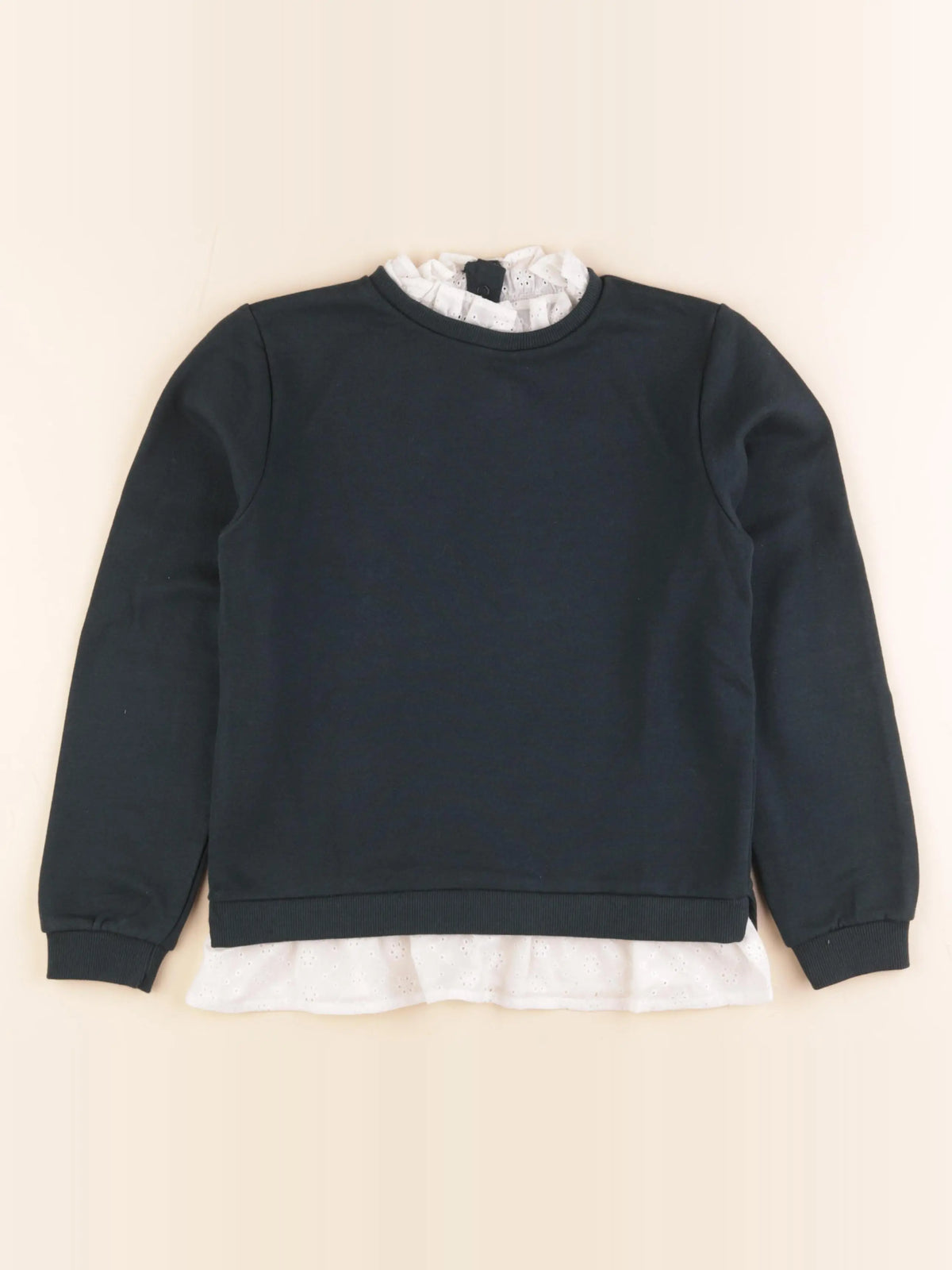 Eden & Victor - sweat vert - 10 ans