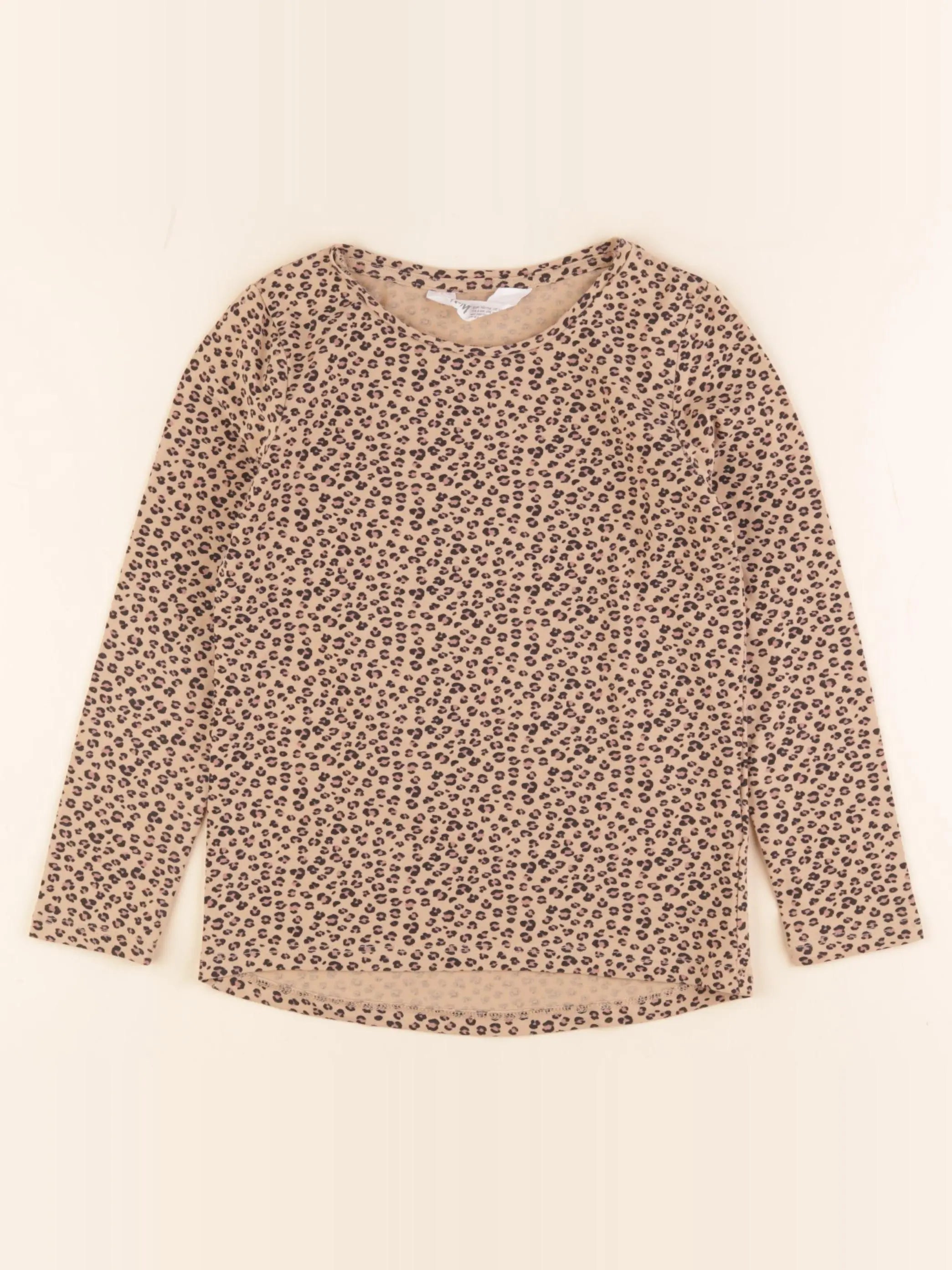 H&M - tee-shirt beige - 4/6 ans