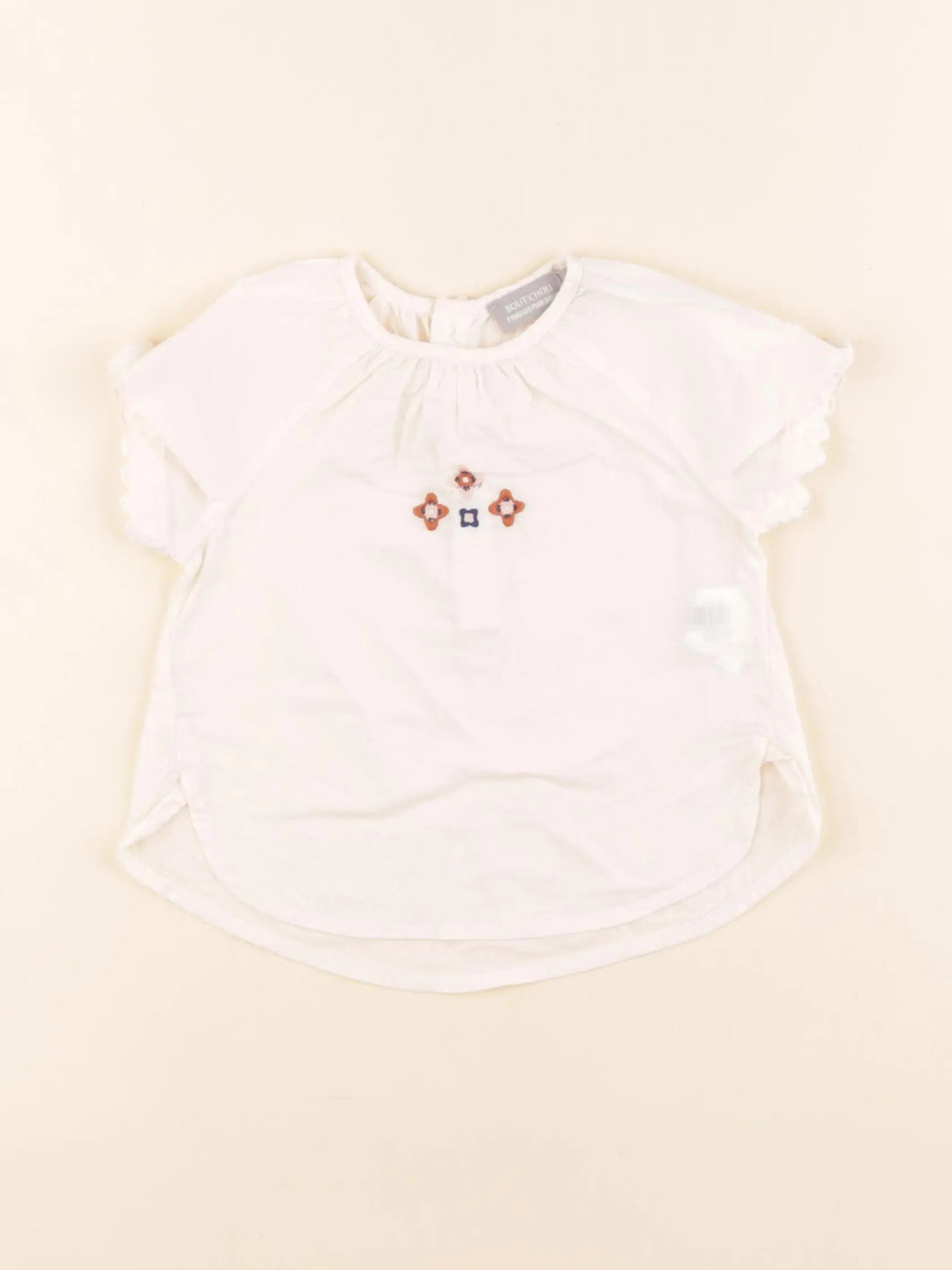Boutchou - blouse blanc - 12 mois