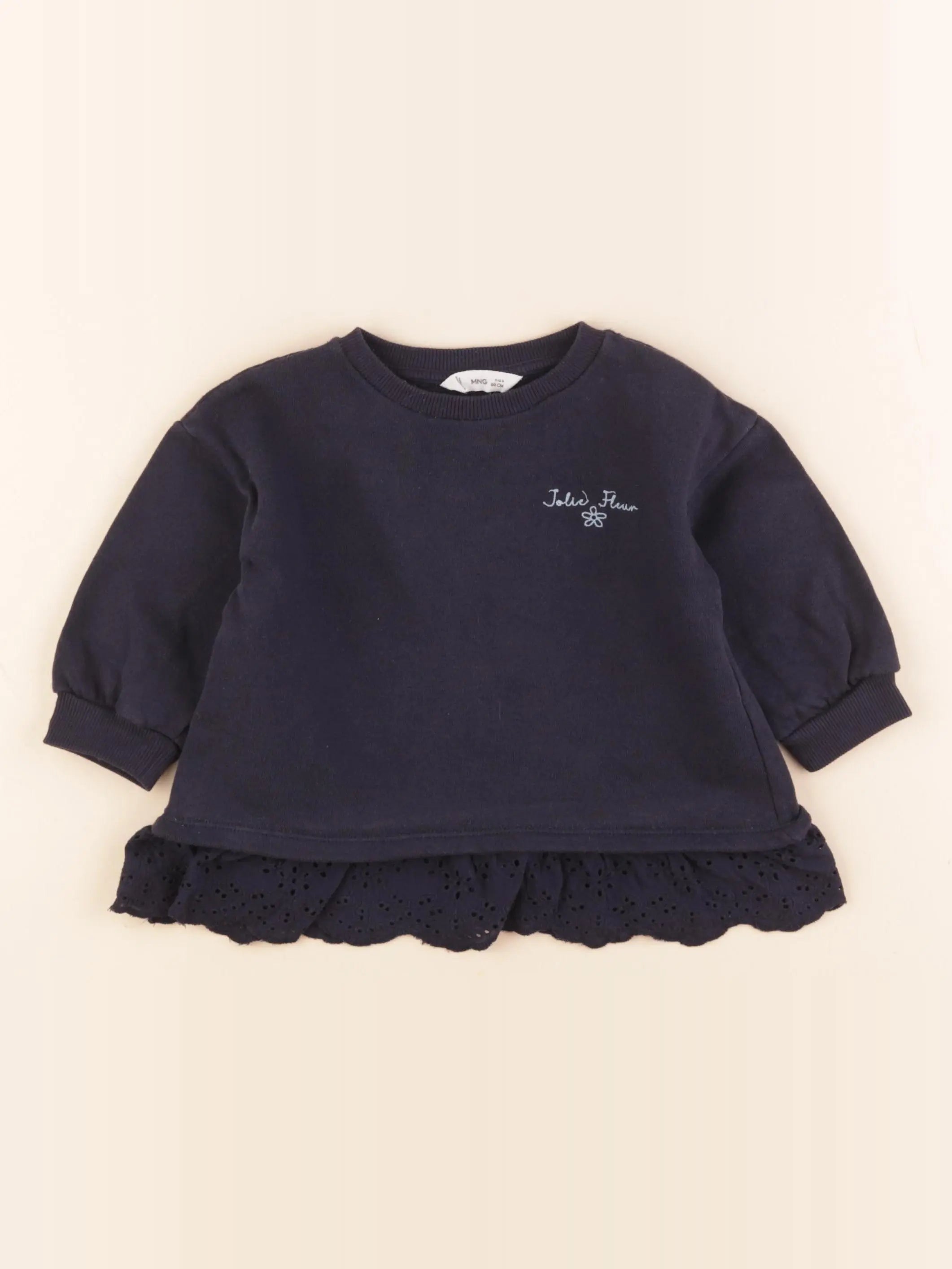 Mango - sweat bleu - 9/12 mois
