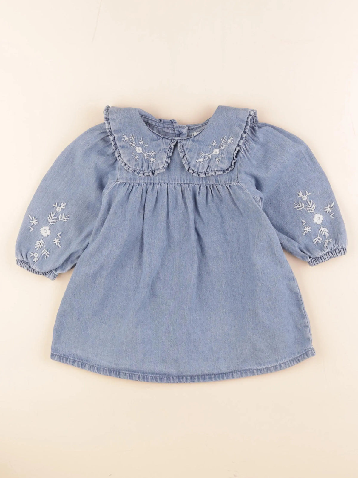 Vertbaudet - robe bleu - 18 mois