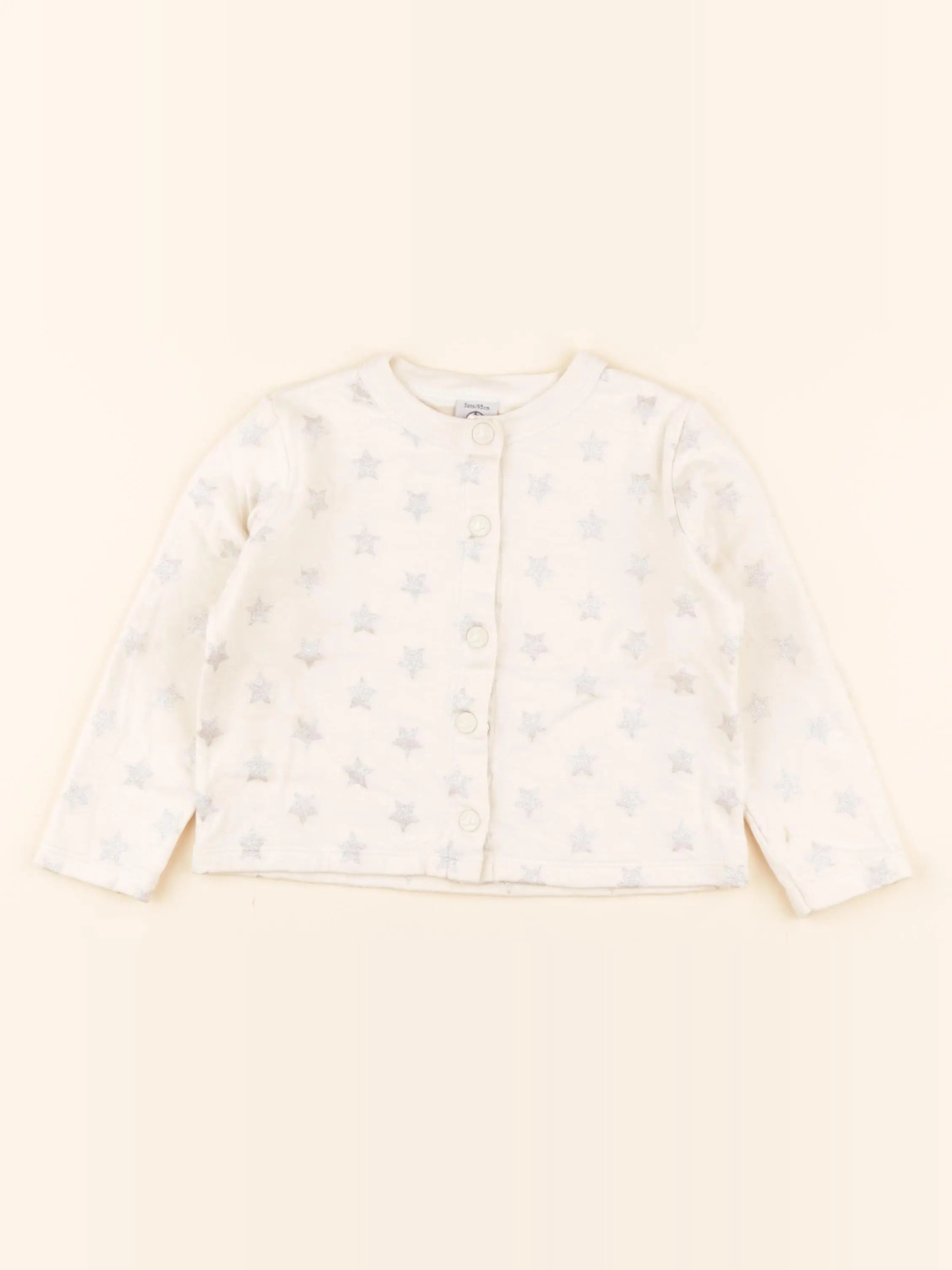 Gilet beige, argent