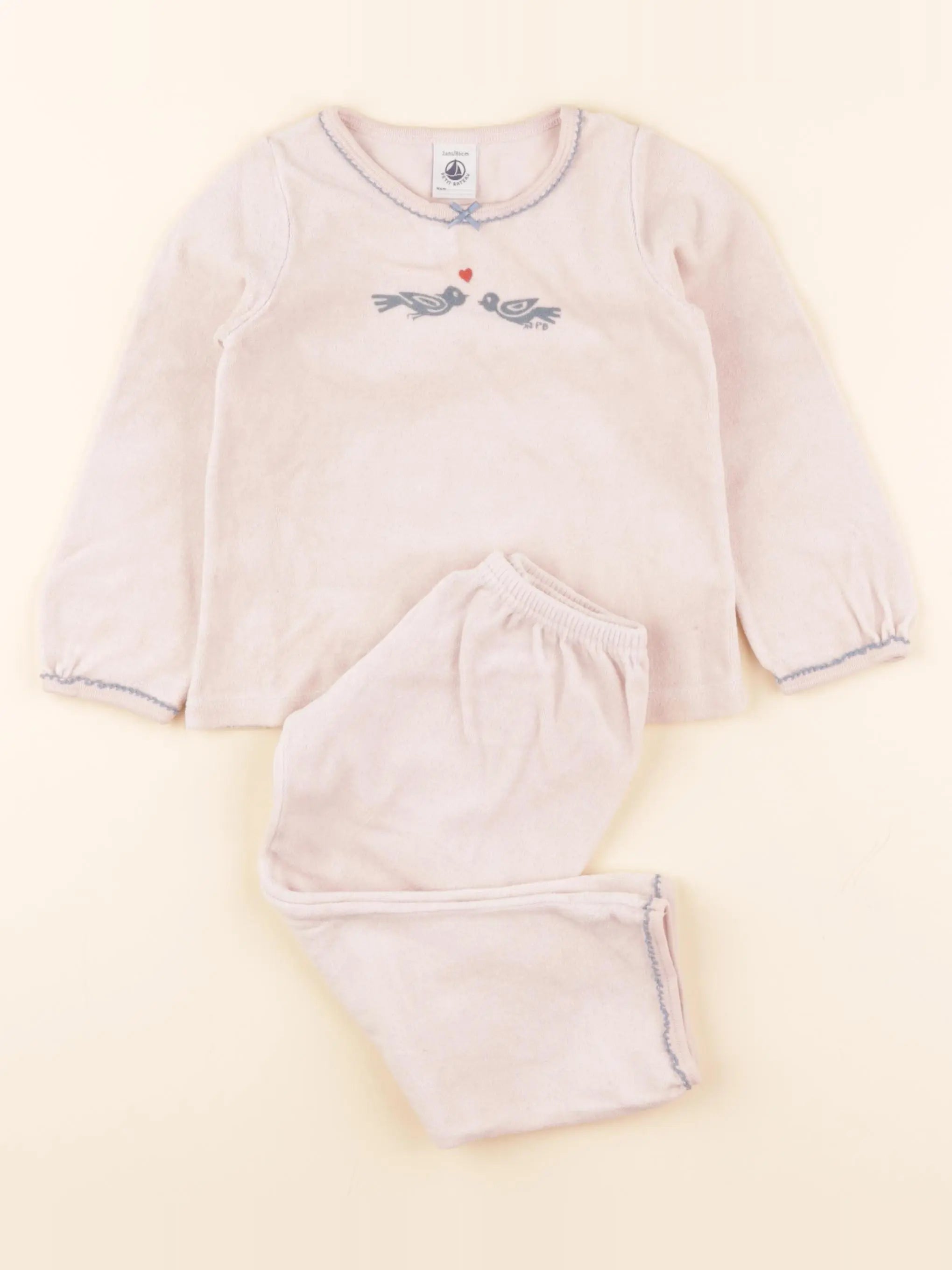 Pyjama velours rose