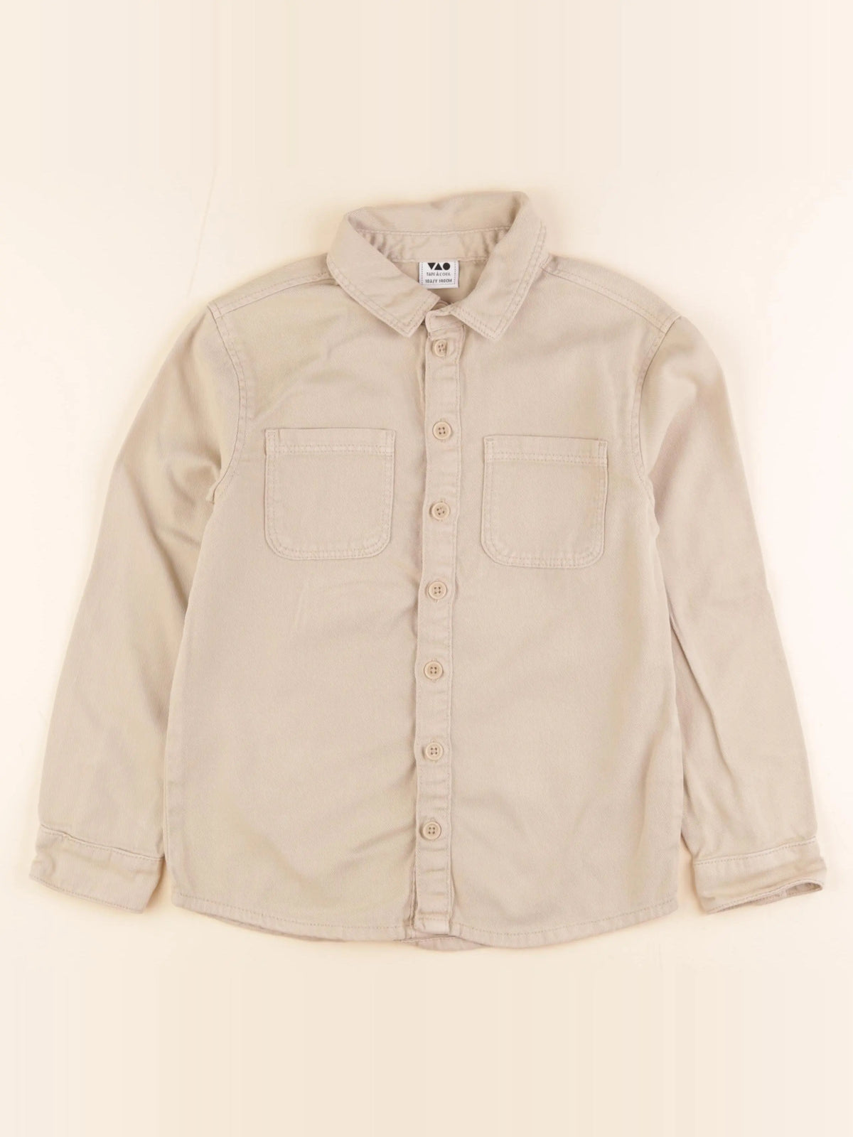 Tape à l'oeil - chemise beige - 10 ans