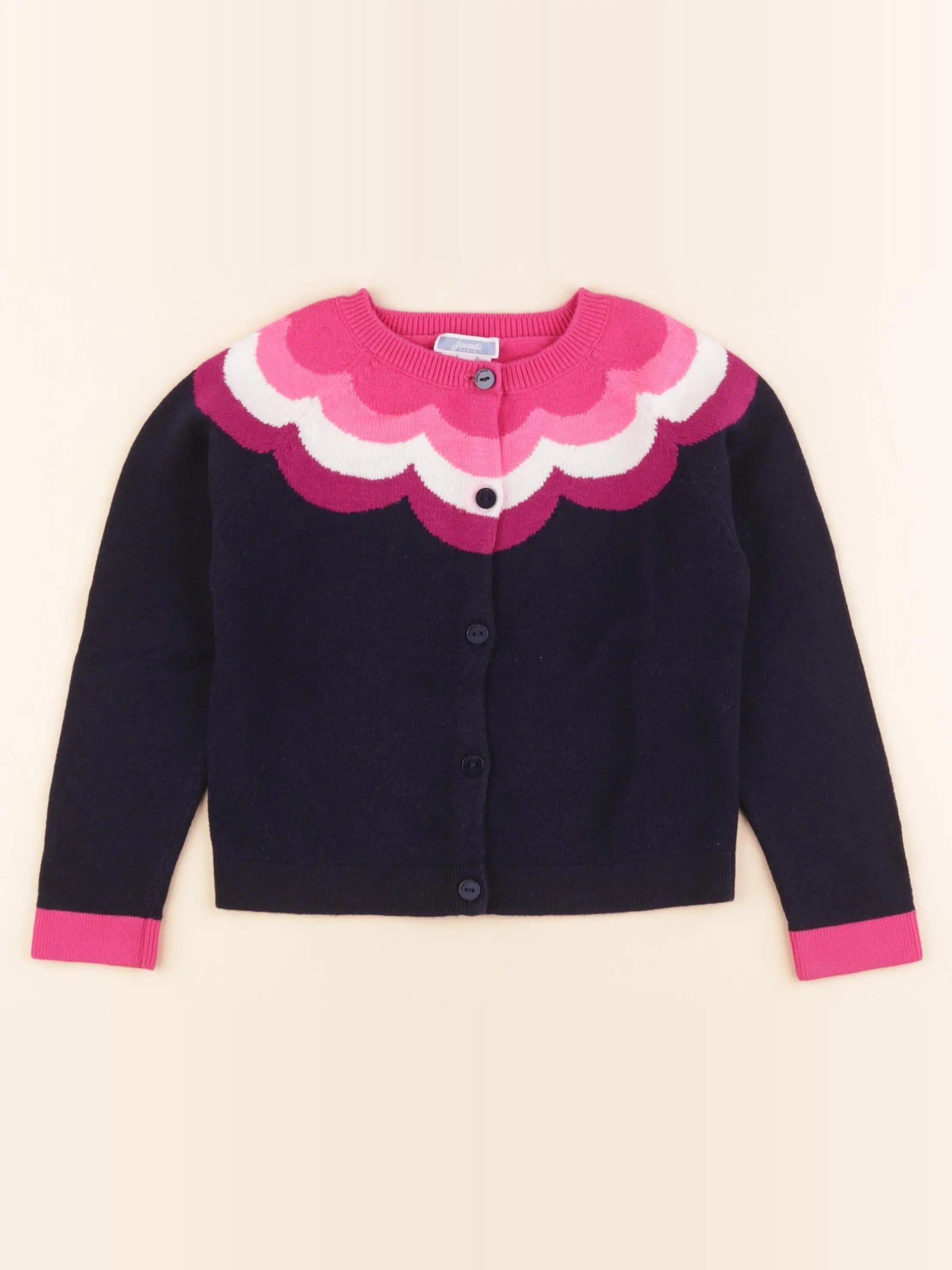 Jacadi - gilet multicolore - 6 ans