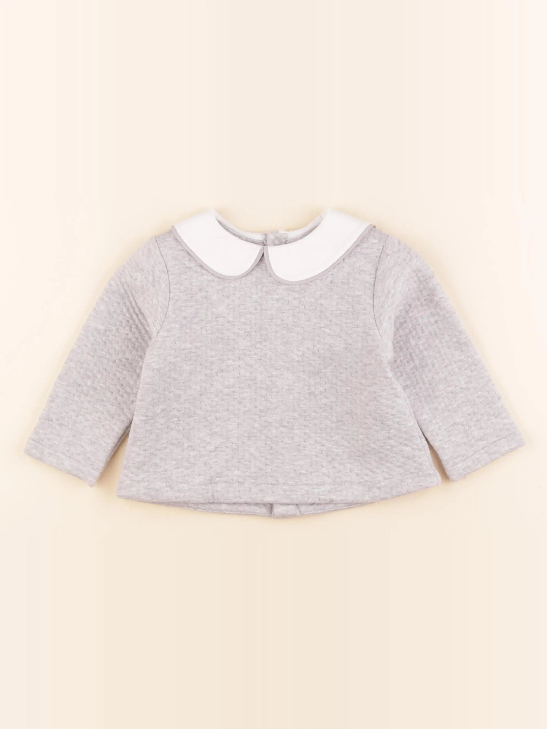 Jacadi - sweat gris - 12 mois