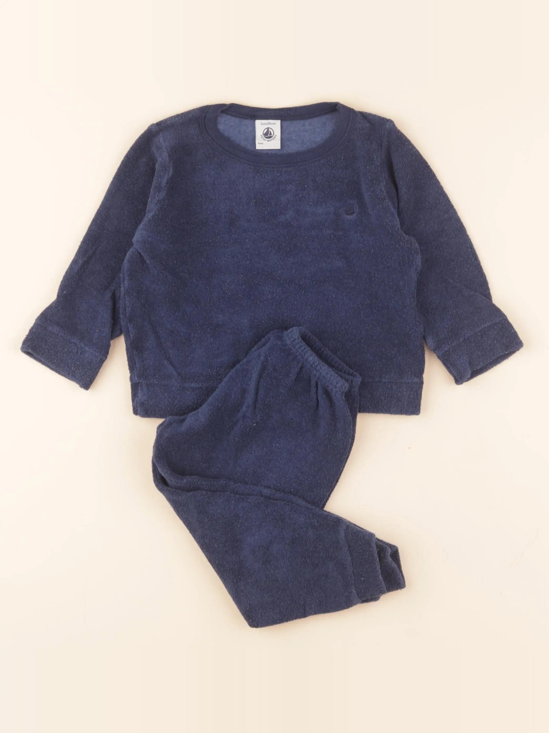 Pyjama velours bleu