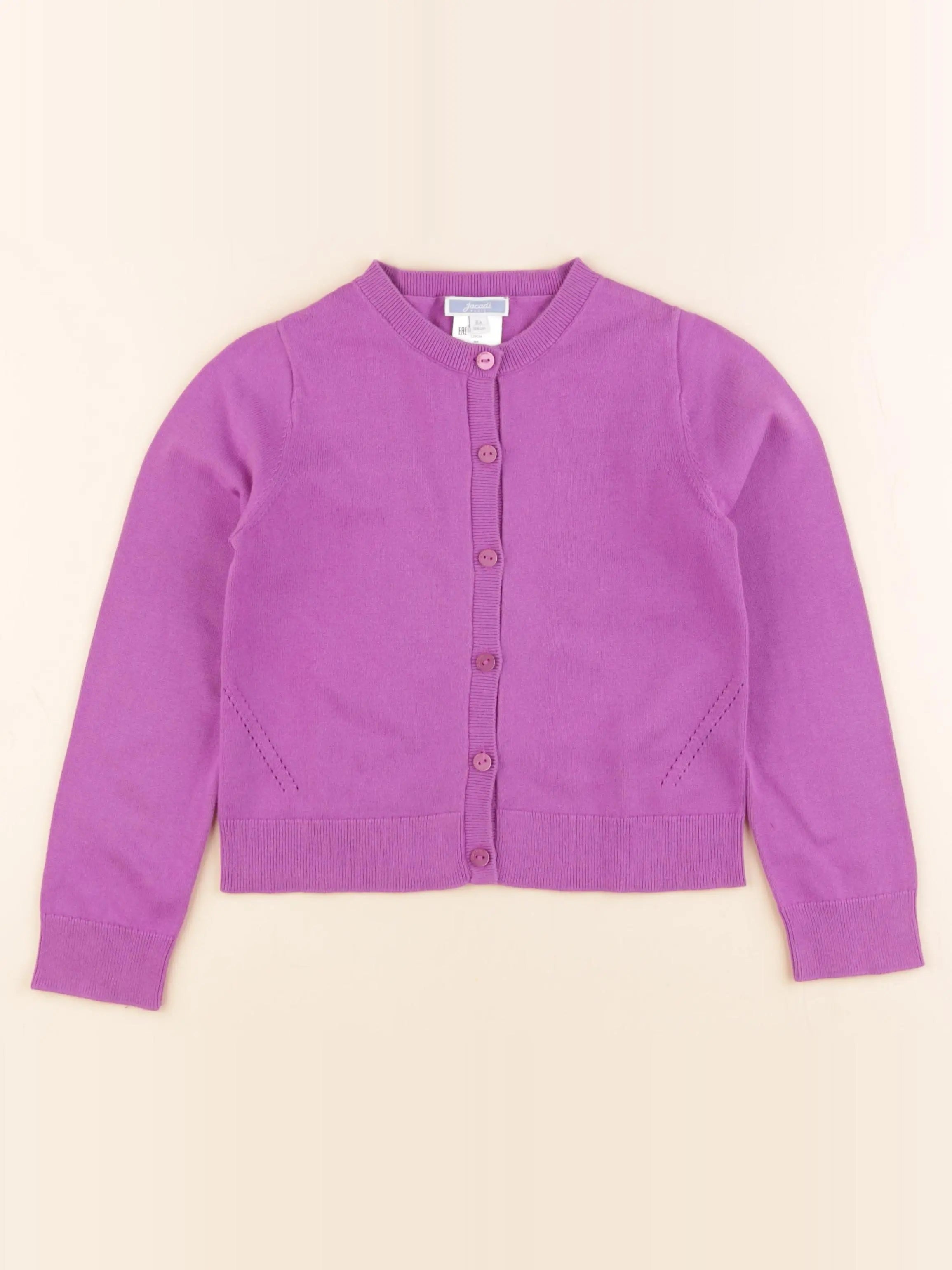 Jacadi - gilet violet - 8 ans