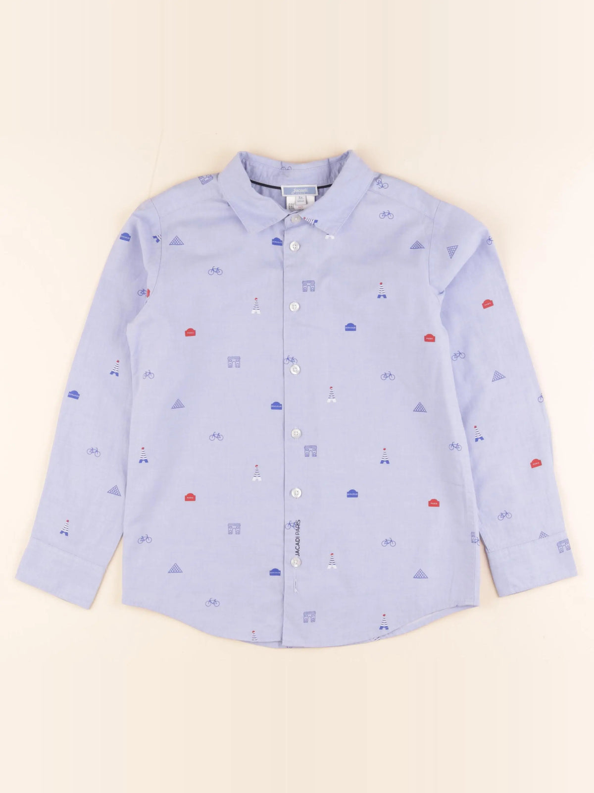 Jacadi - chemise bleu - 8 ans