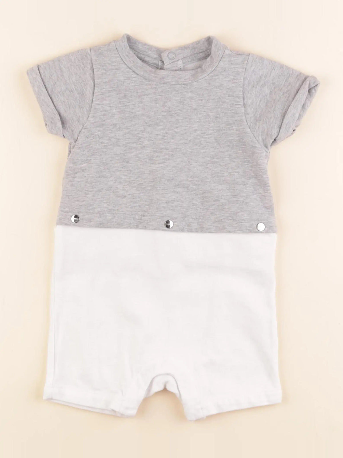 Jacadi - combinaison blanc, gris - 18 mois